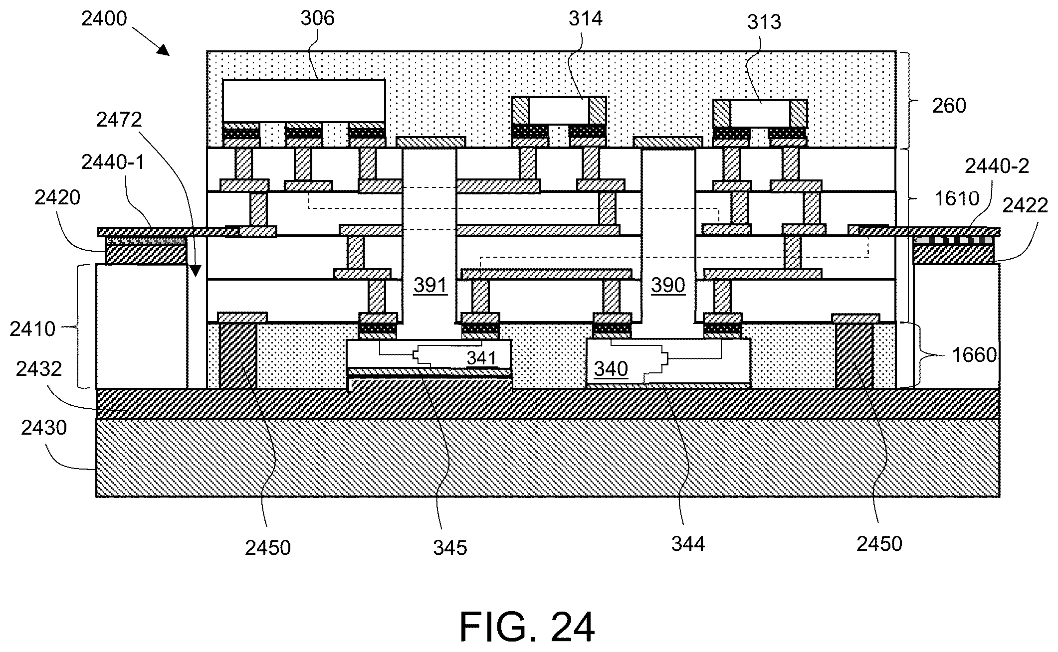 Patent US12328107 Figure 15 – Packaged power amplifier device with air cavity over die