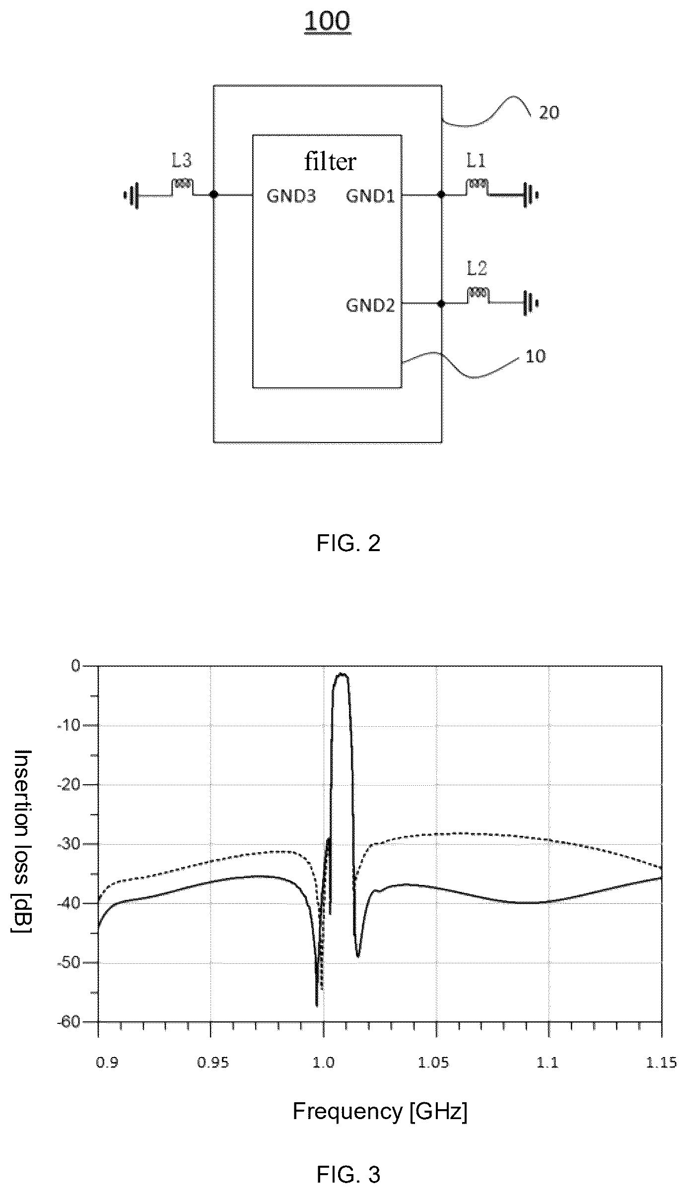 Patent US12328109 Figure 2 – Filter circuit and electronic device