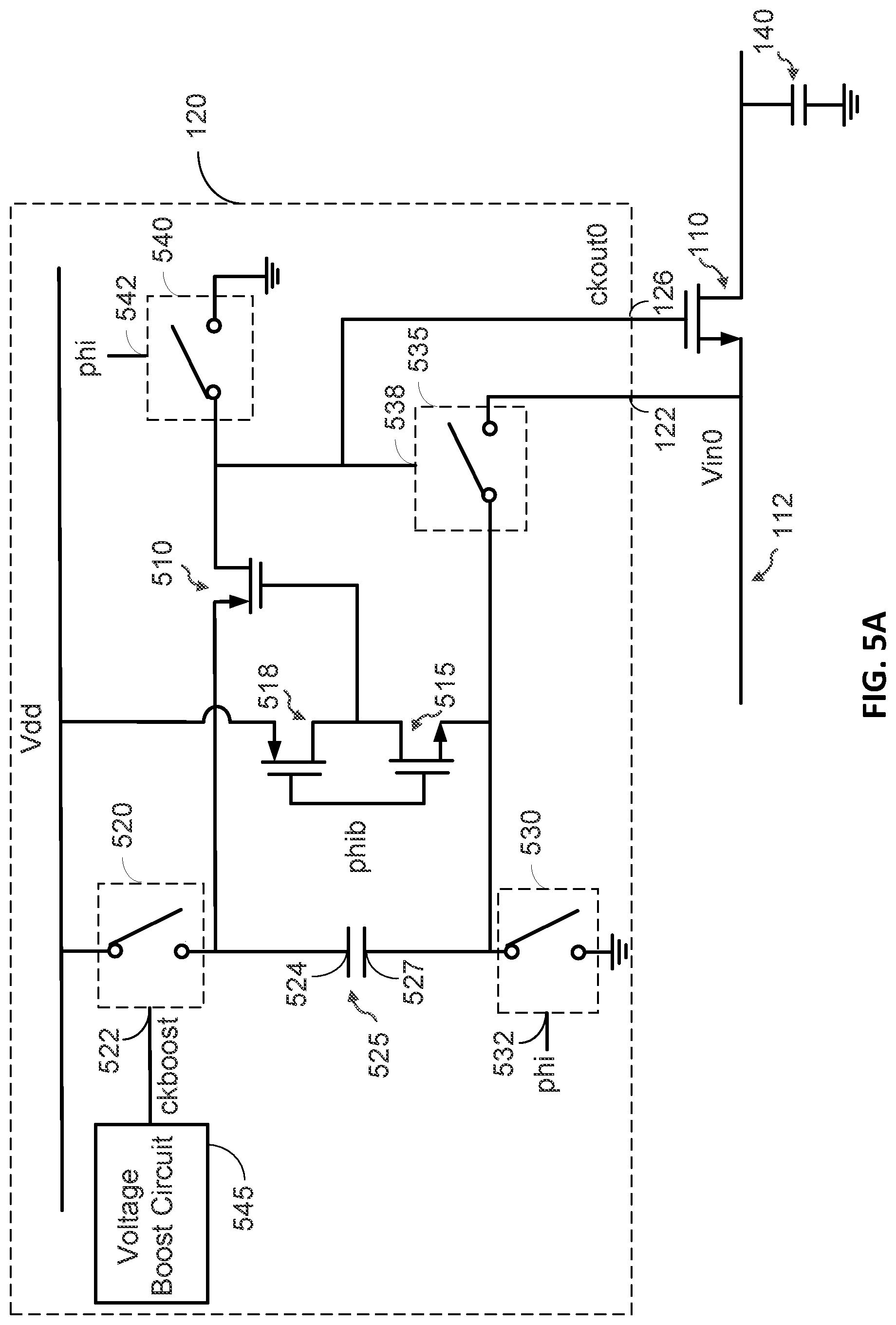 Patent US12328112 Figure 5 – Non-overlapping generation technique for bootstrap switches