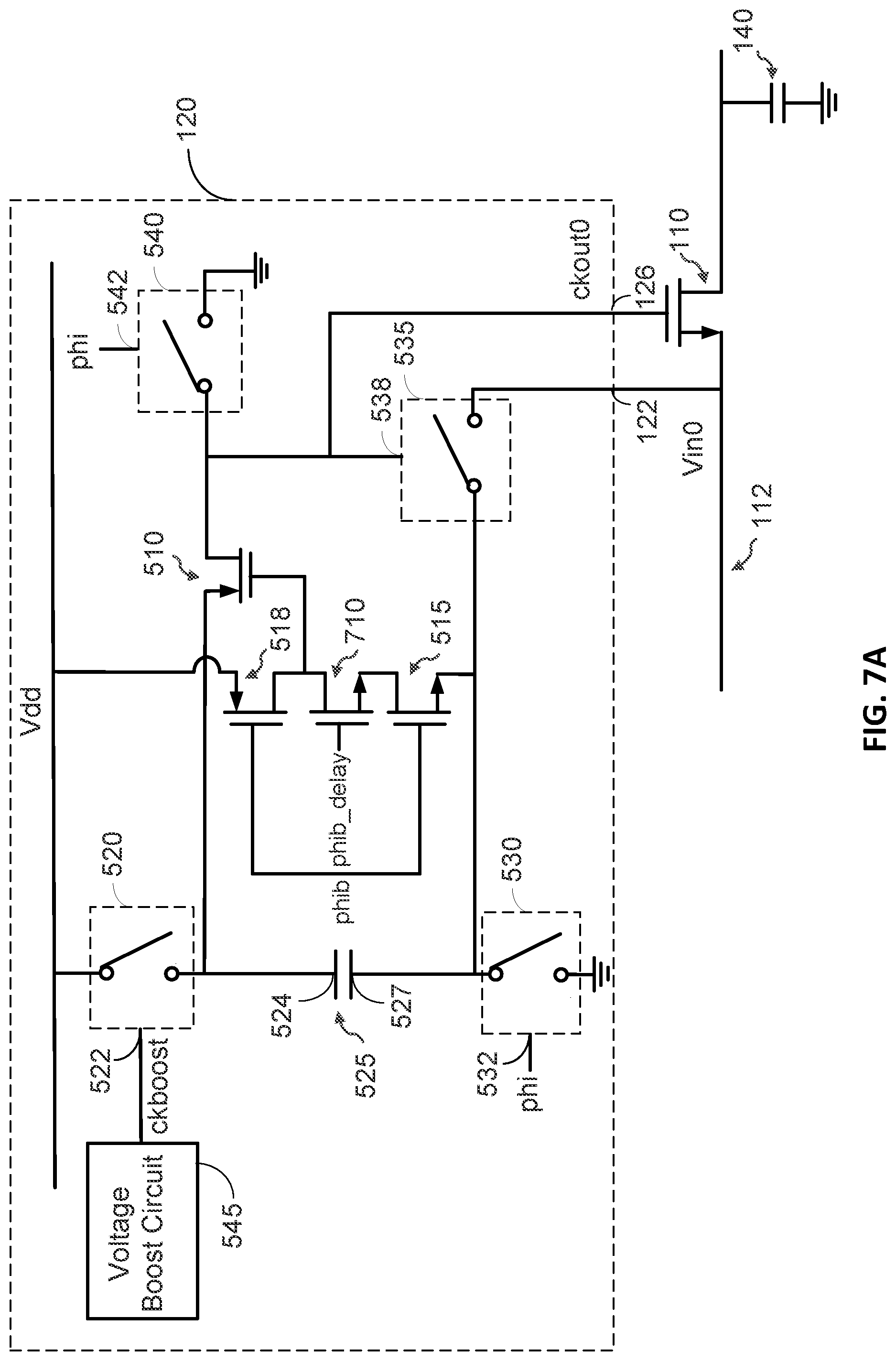 Patent US12328112 Figure 8 – Non-overlapping generation technique for bootstrap switches