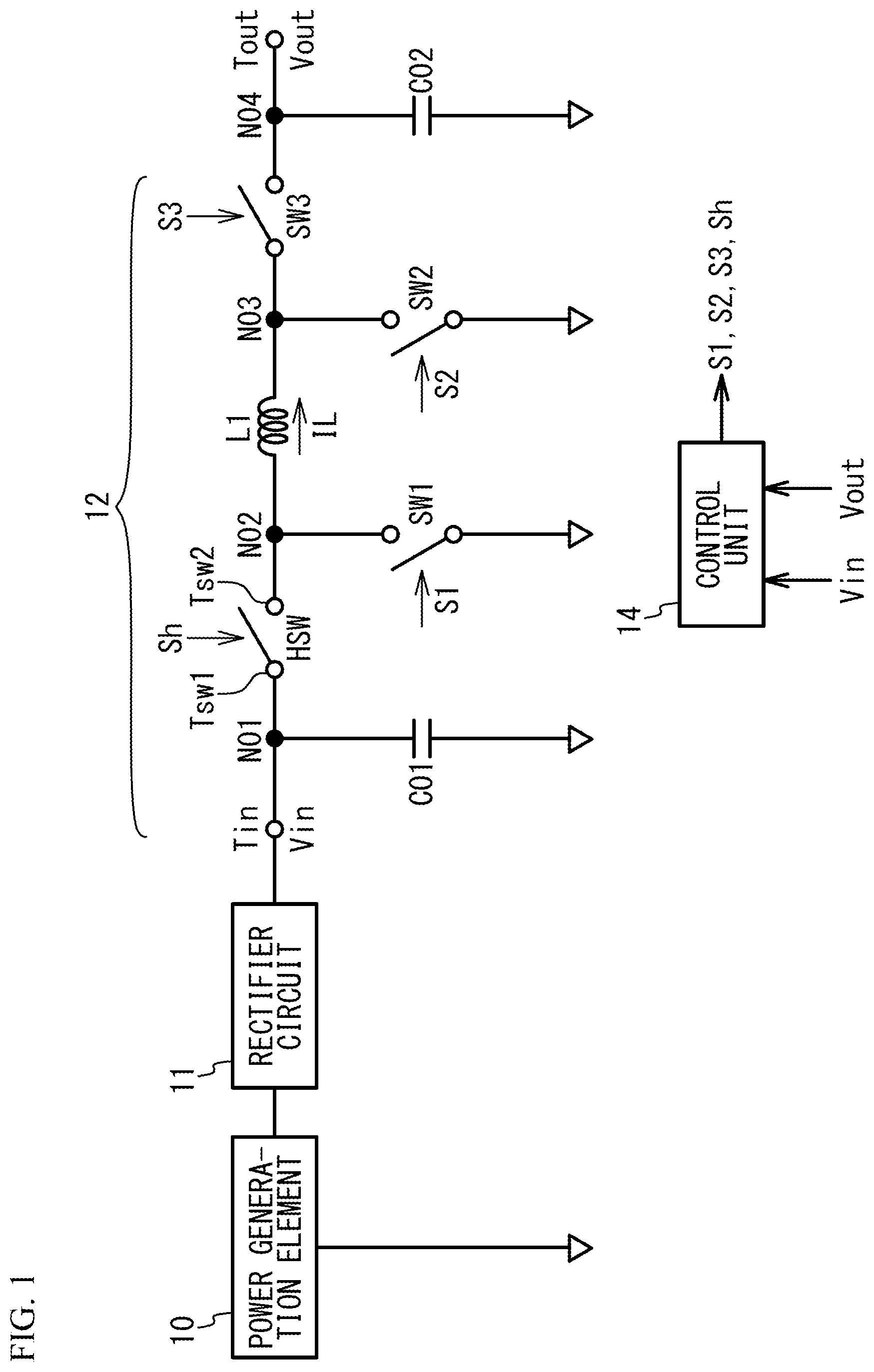 Patent US12328115 Figure 1 – Switching circuit and power supply circuit