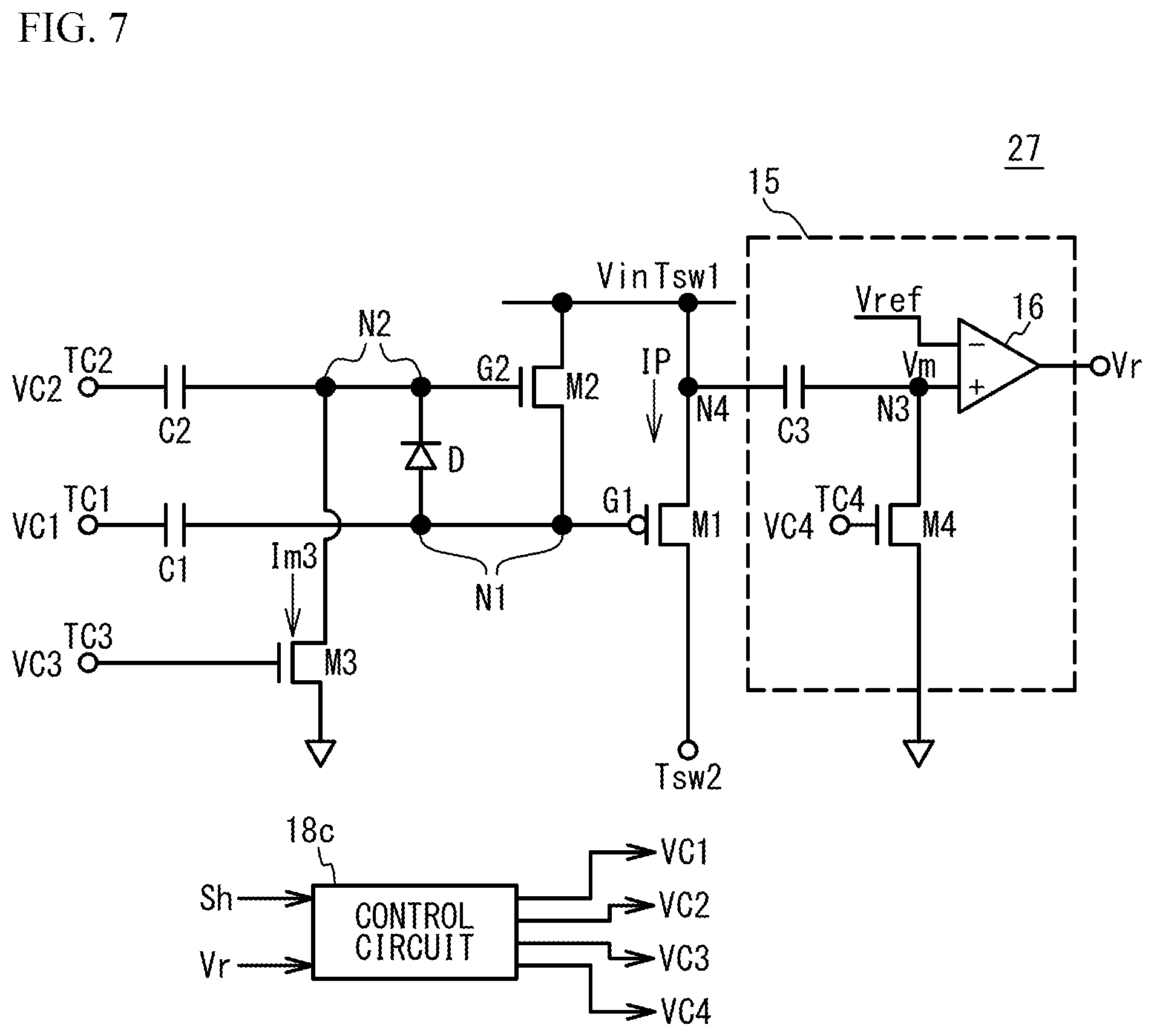 Patent US12328115 Figure 7 – Switching circuit and power supply circuit