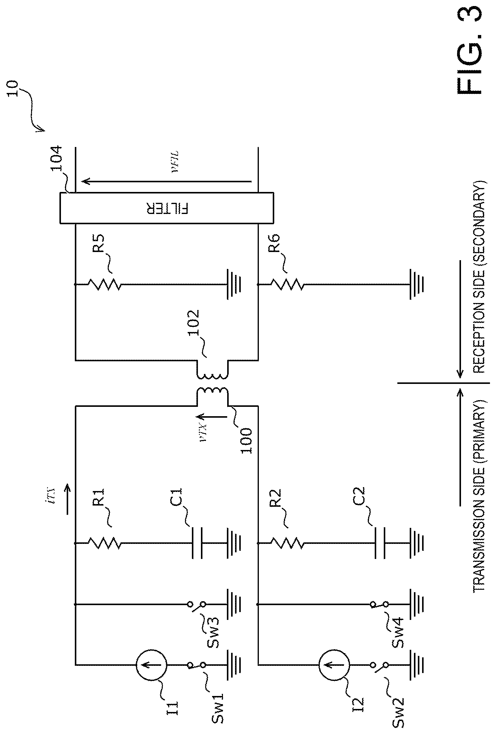 Patent US12328116 Figure 3 – Signal transmission circuitry and snubber circuitry
