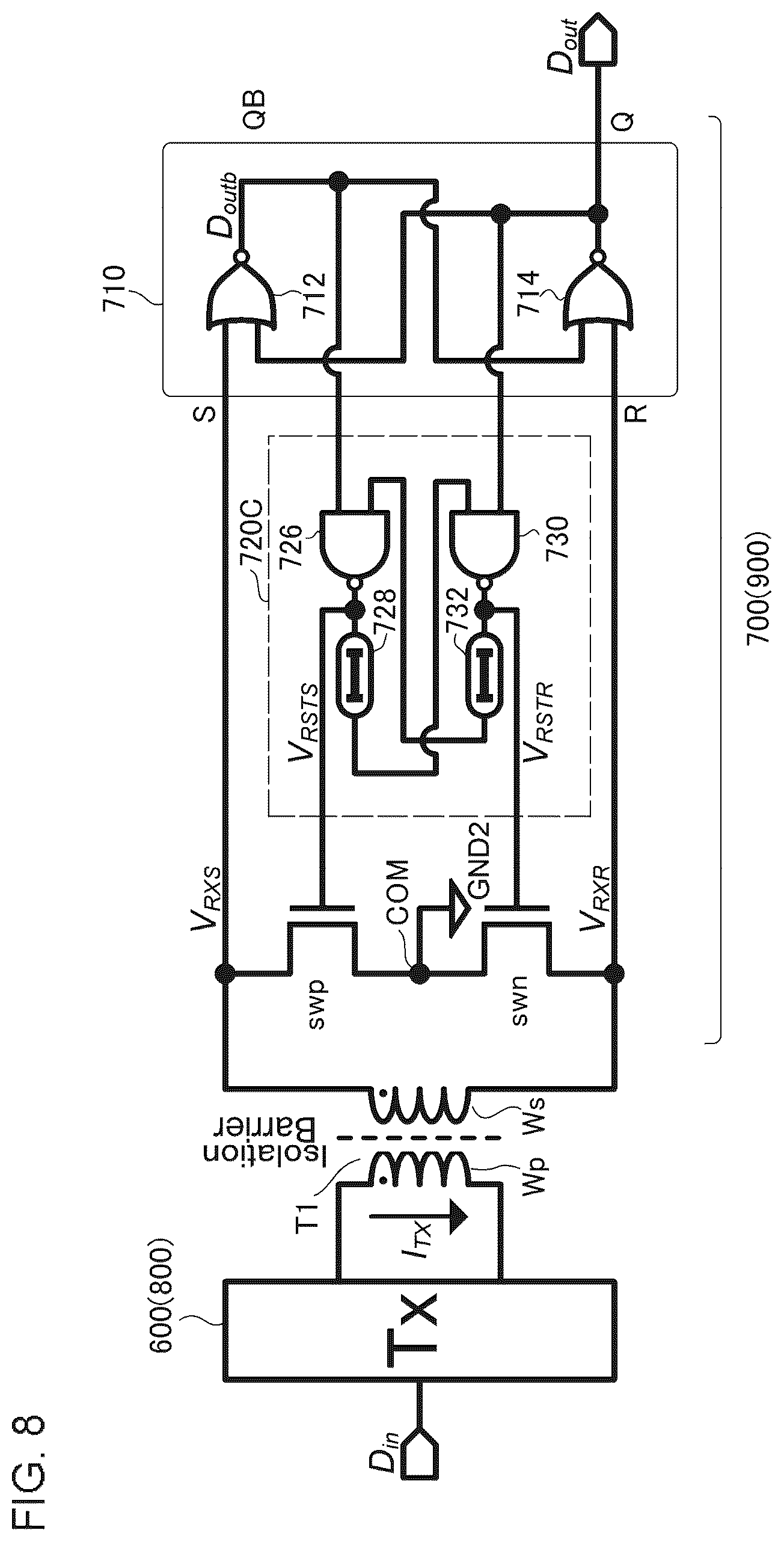 Patent US12328119 Figure 8 – Transmission circuit