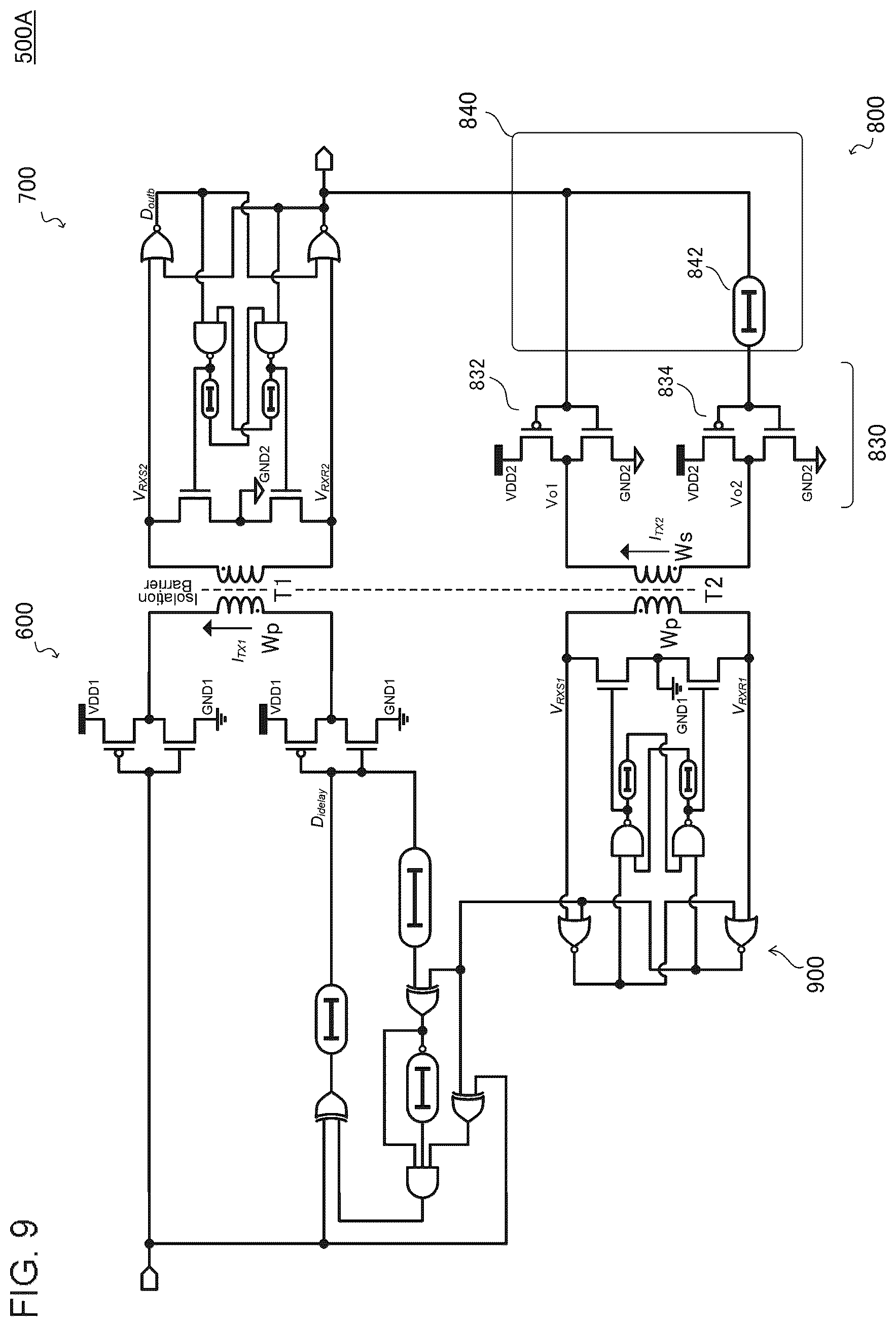 Patent US12328119 Figure 9 – Transmission circuit