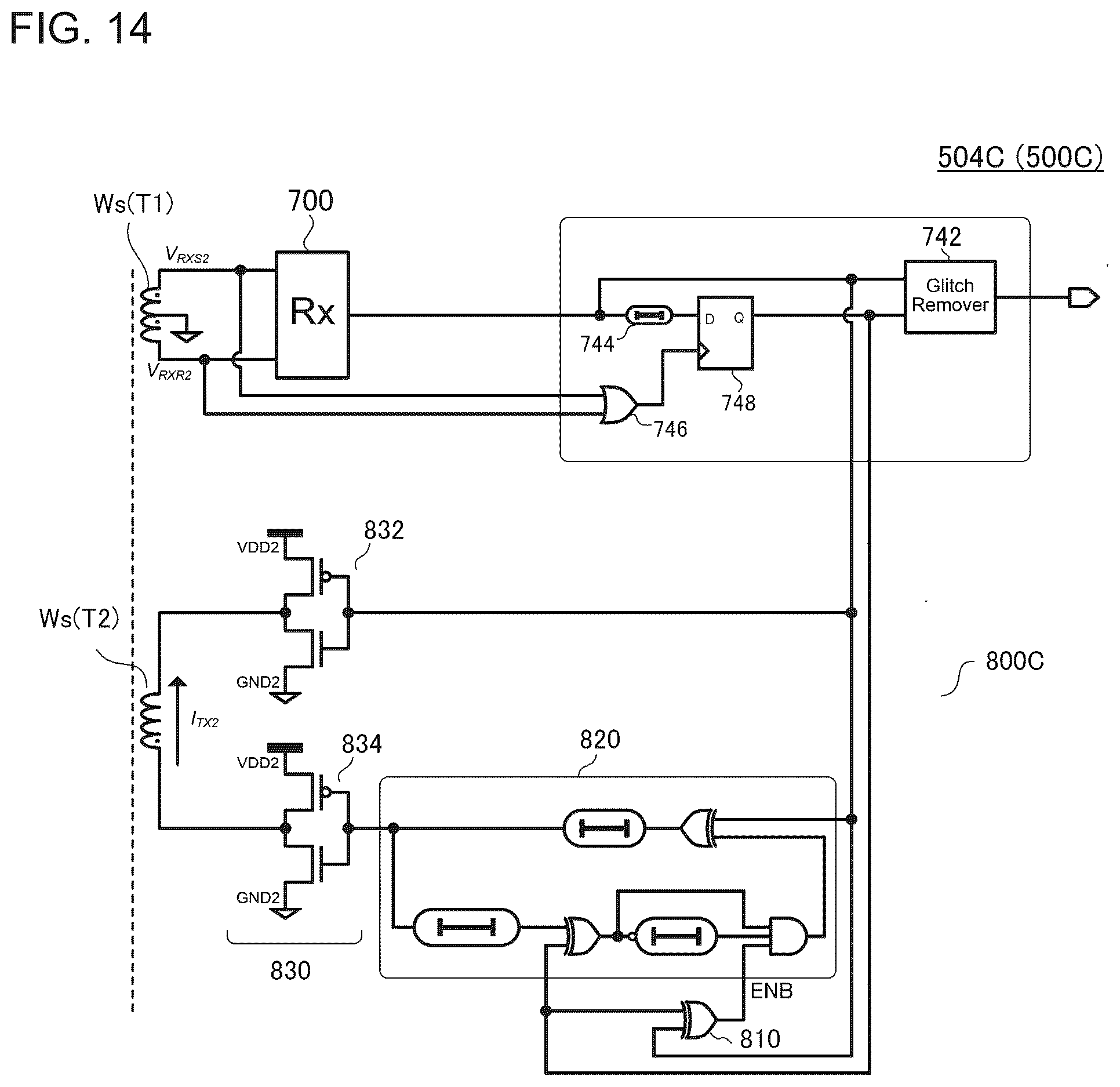 Patent US12328119 Figure 14 – Transmission circuit