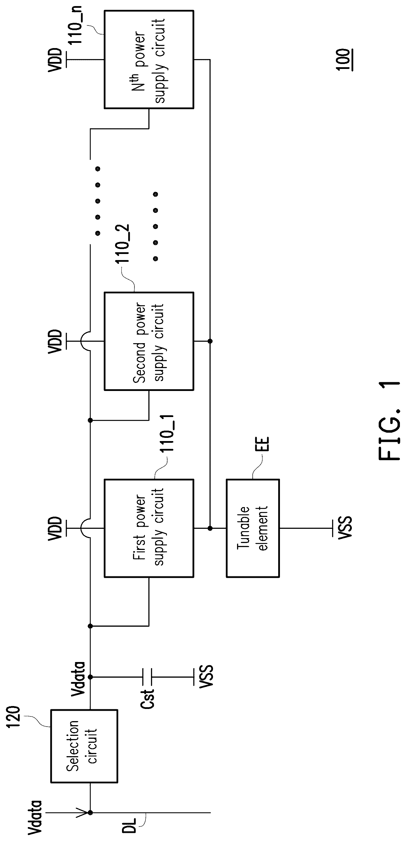 Patent US12328122 Figure 1 – Electronic device