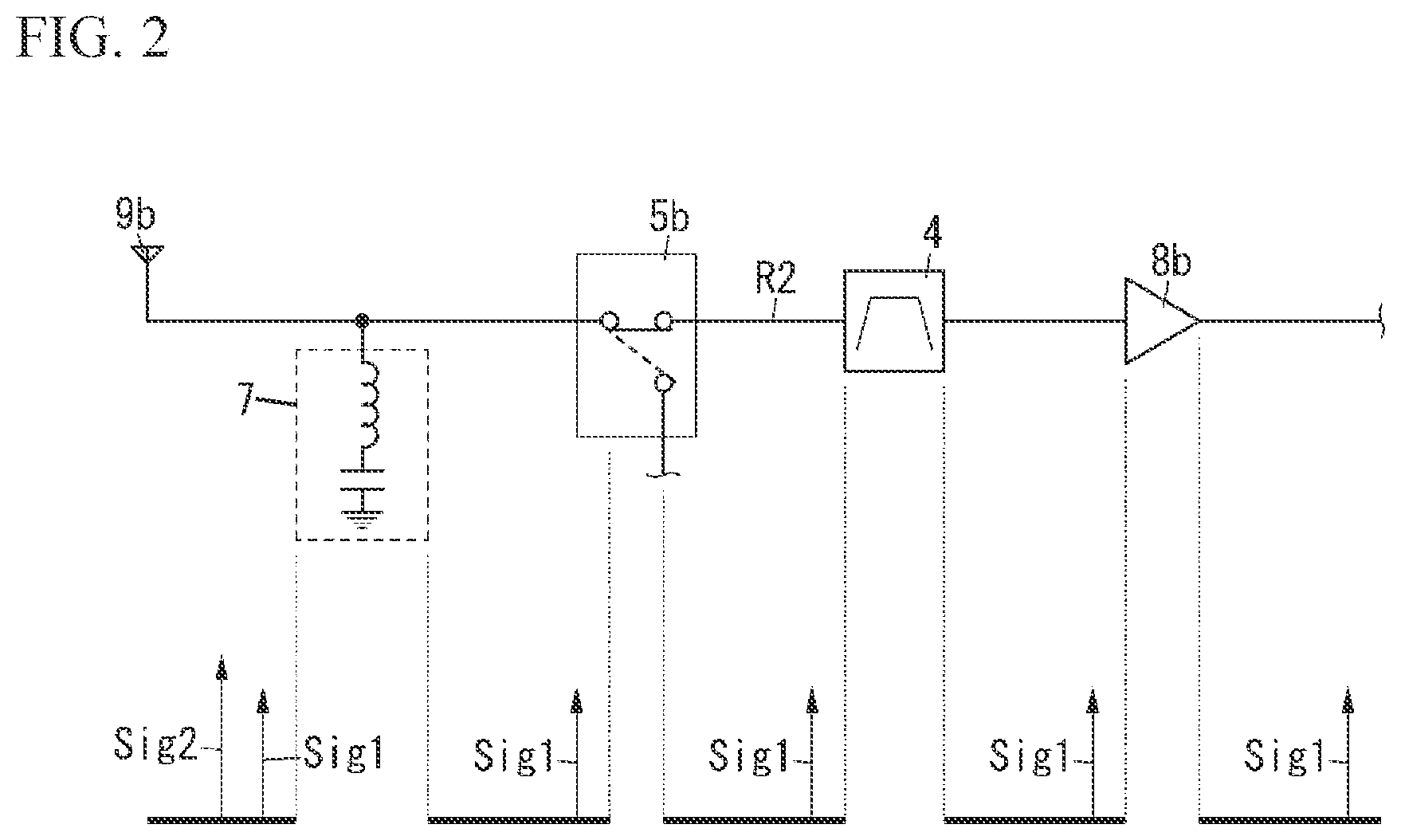 Patent US12328130 Figure 2 – Radio frequency module and communication device