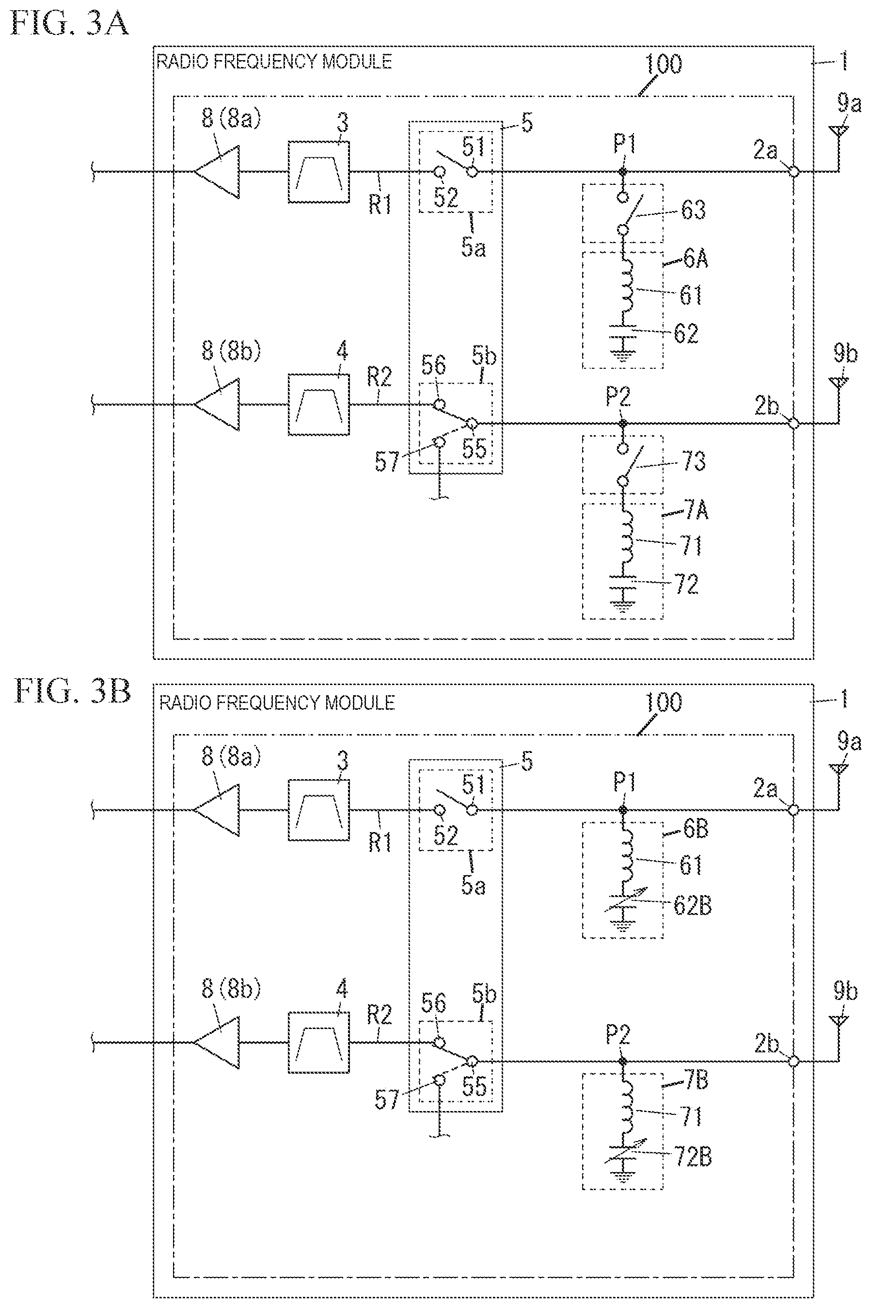 Patent US12328130 Figure 3 – Radio frequency module and communication device