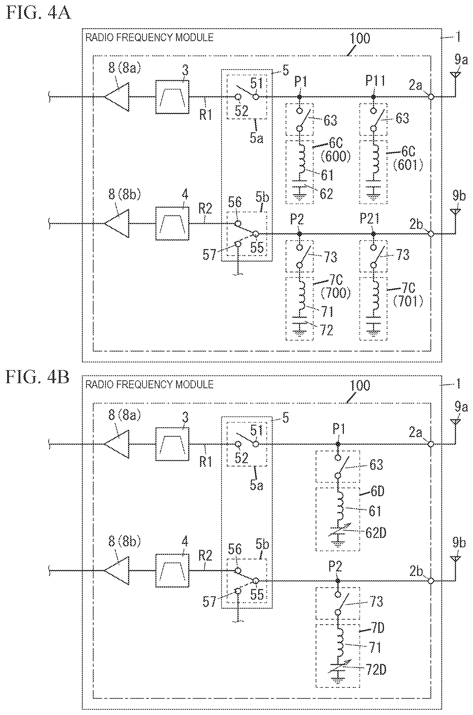 Patent US12328130 Figure 4 – Radio frequency module and communication device
