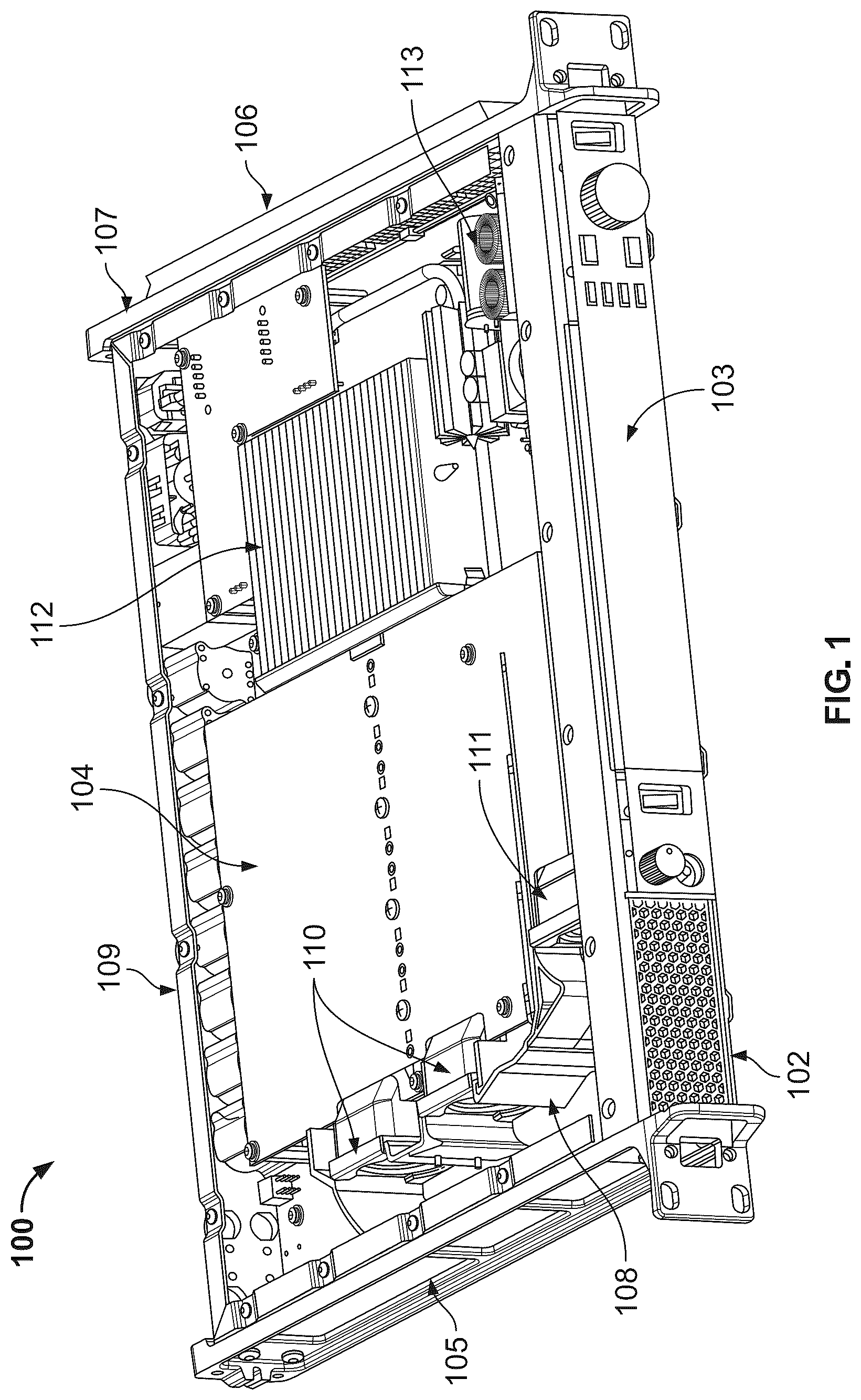 Patent US12328131 Figure 1 – Airflow arrangement in a wireless audio transceiver housing