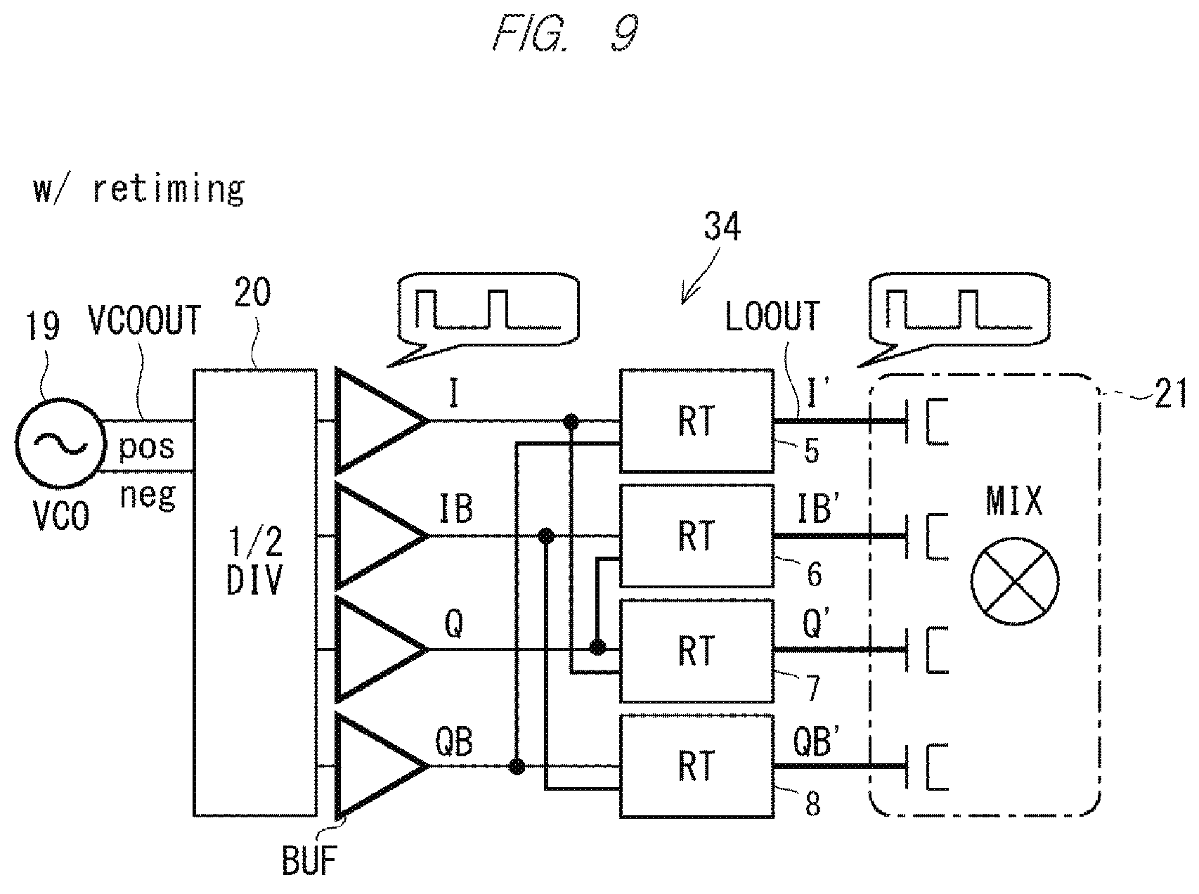 Patent US12328133 Figure 9 – High-frequency signal processing circuitry and wireless communication device