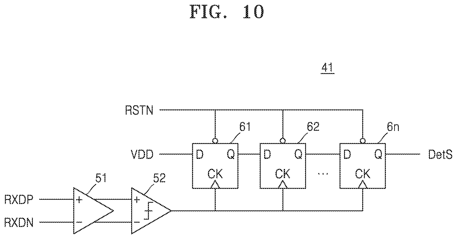 Patent US12328134 Figure 10 – Receiver, interface circuit including the same, and method of operating receiver