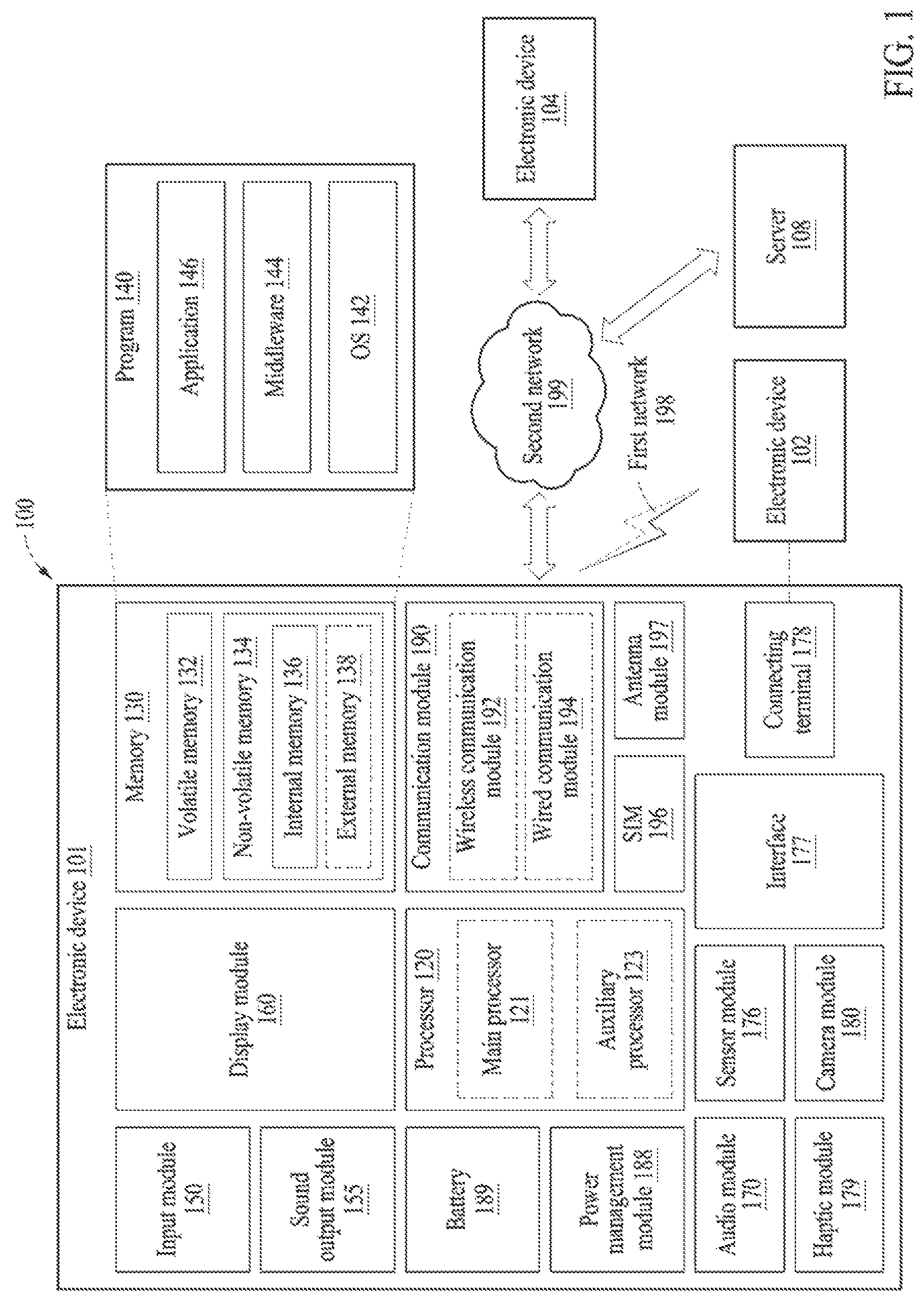 Patent US12328137 — Accessory and electronic device comprising the same — Figure 1
