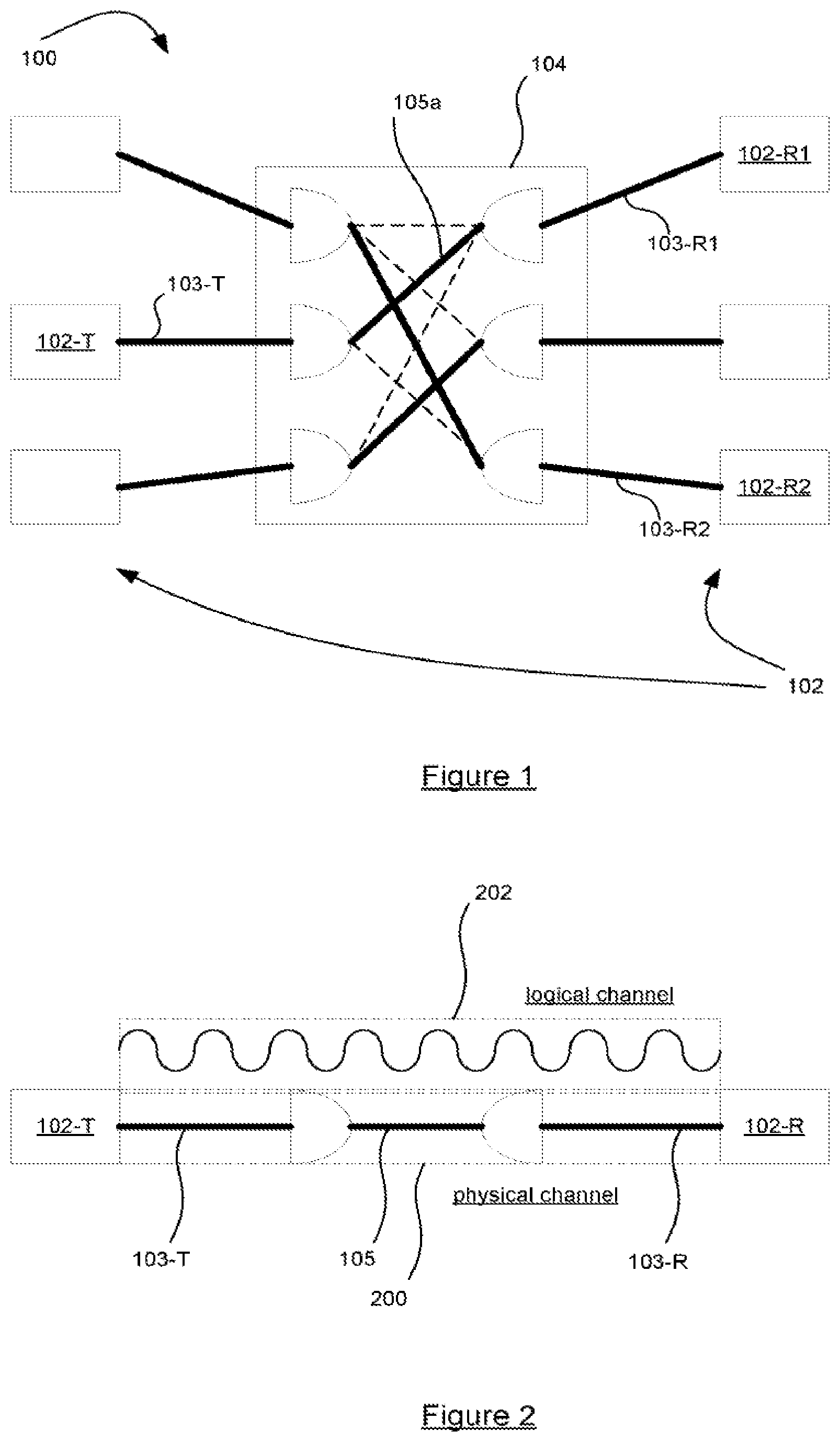 Patent US12328148 Figure 1 – Communication in a switching network