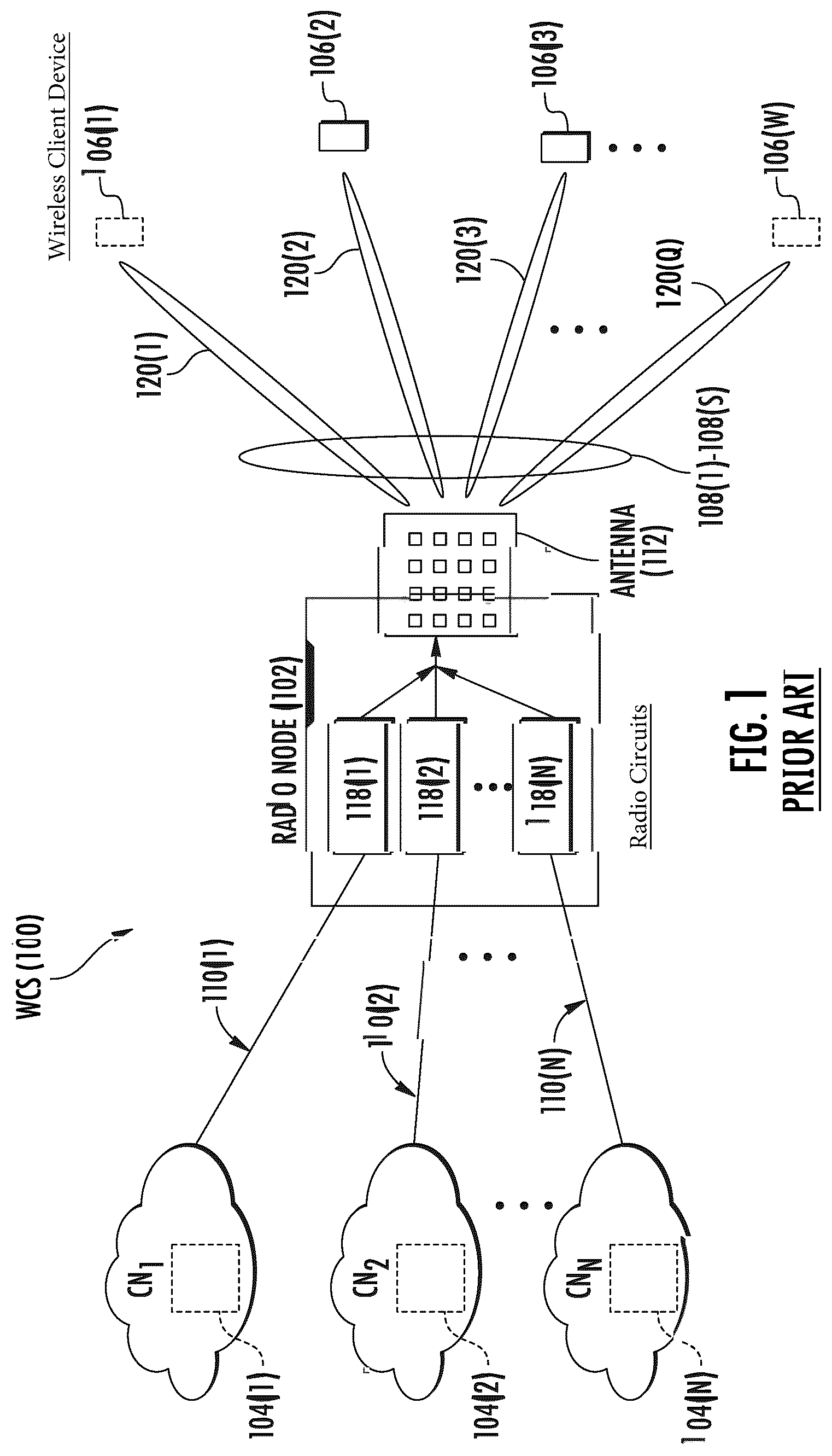 Patent US12328163 — Beamforming codebook optimization in a wireless communication system (WCS) — Figure 1