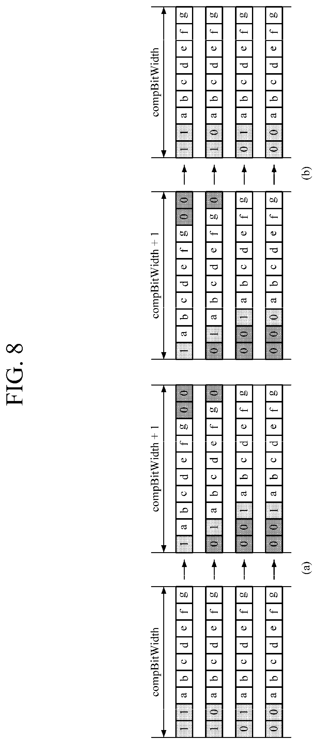 Patent US12328175 Figure 8 – Method of combining compressed signal