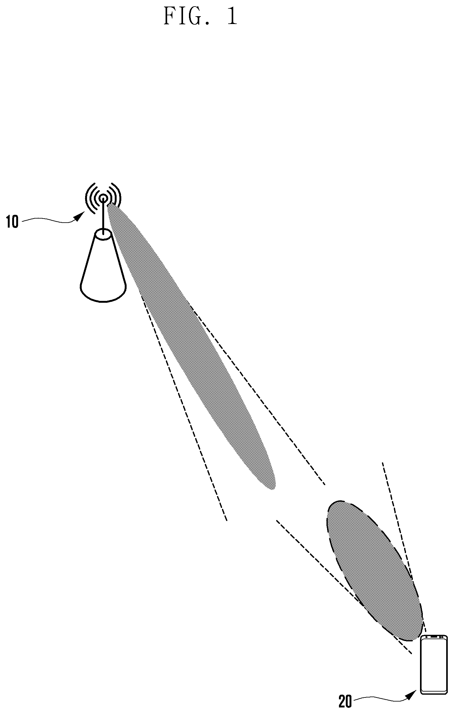 Patent US12328176 Figure 1 – Configuration for non-line of sight links