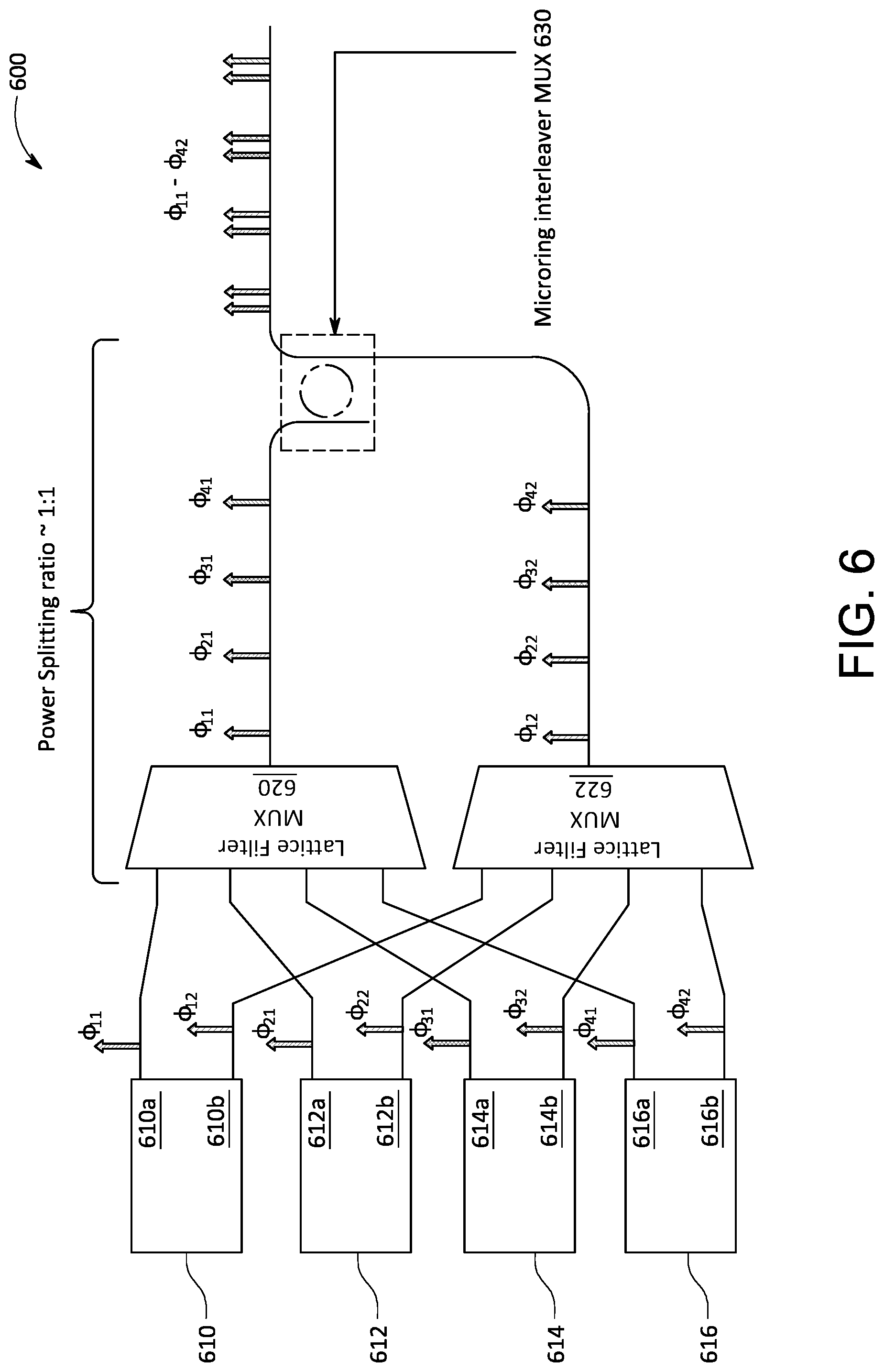 Patent US12328182 Figure 6 – Optical devices for coarse wavelength division multiplexing wavebands