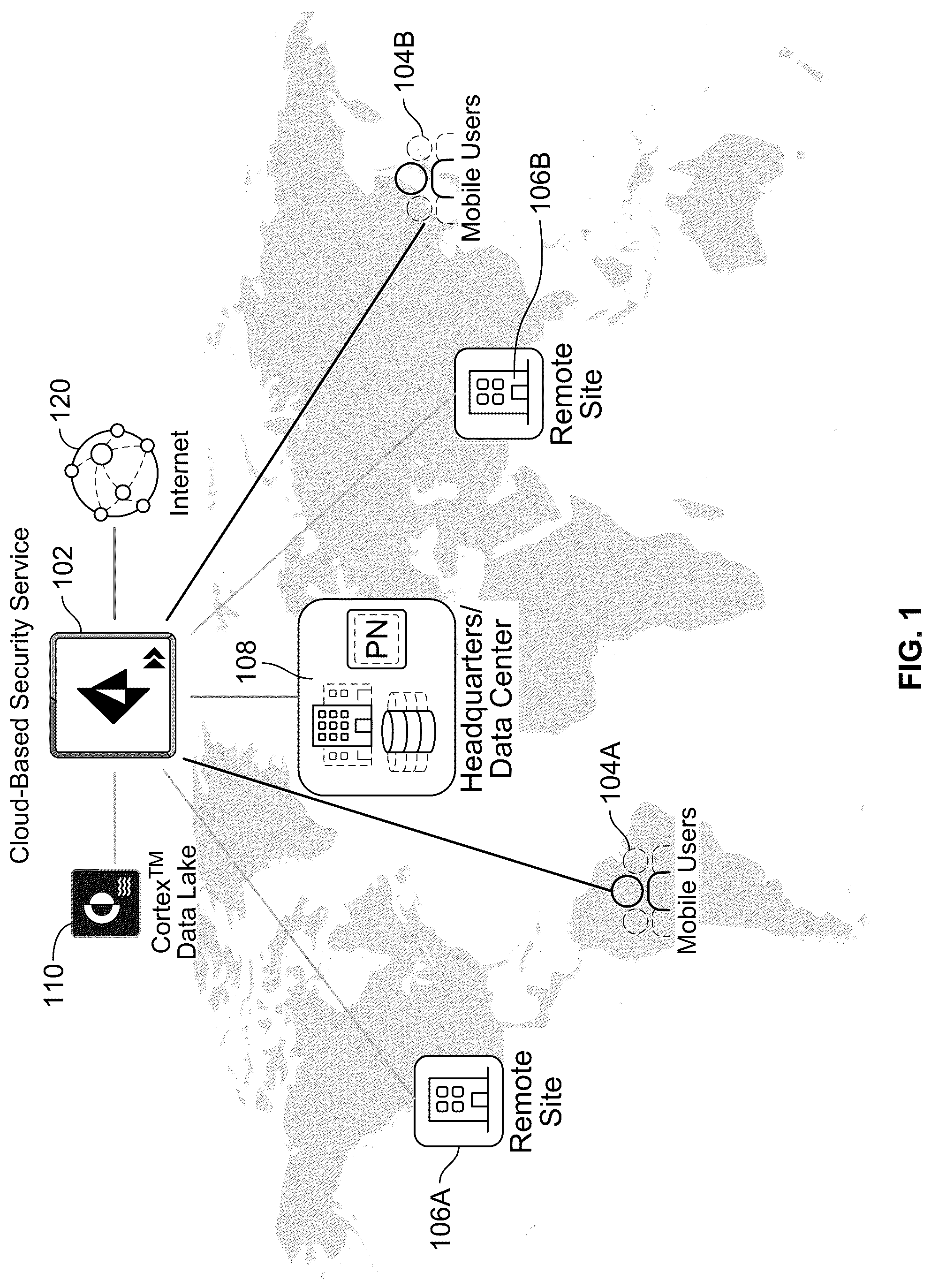 Patent US12328256 Figure 1 – Supporting overlapping network addresses universally