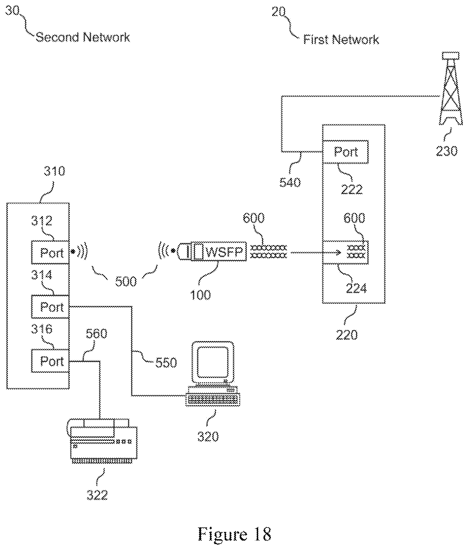 Patent US12328258 Figure 13 – Small form factor pluggable unit with wireless capabilities and methods, systems and devices utilizing same
