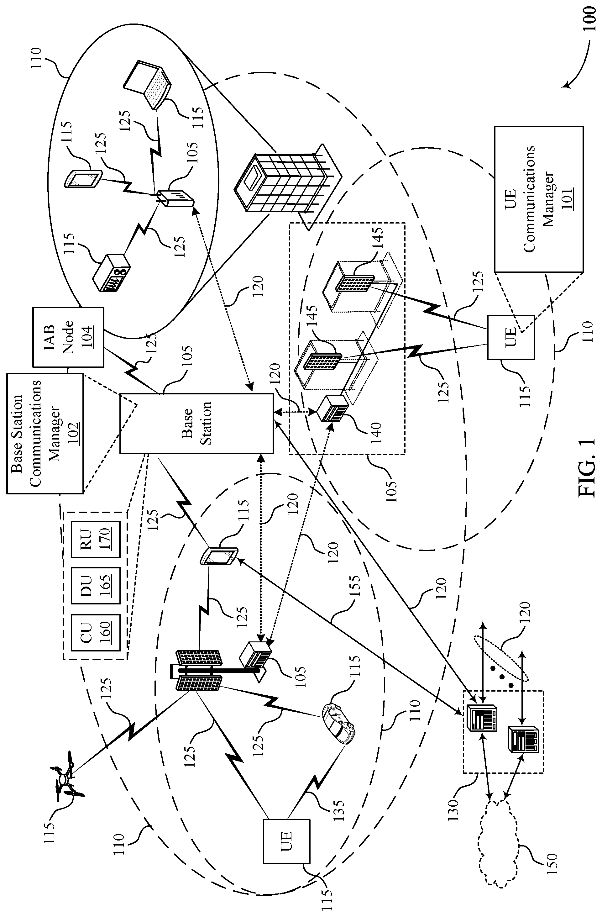 Patent US12328288 Figure 1 – Techniques for grant free transmissions in full duplex wireless communication systems