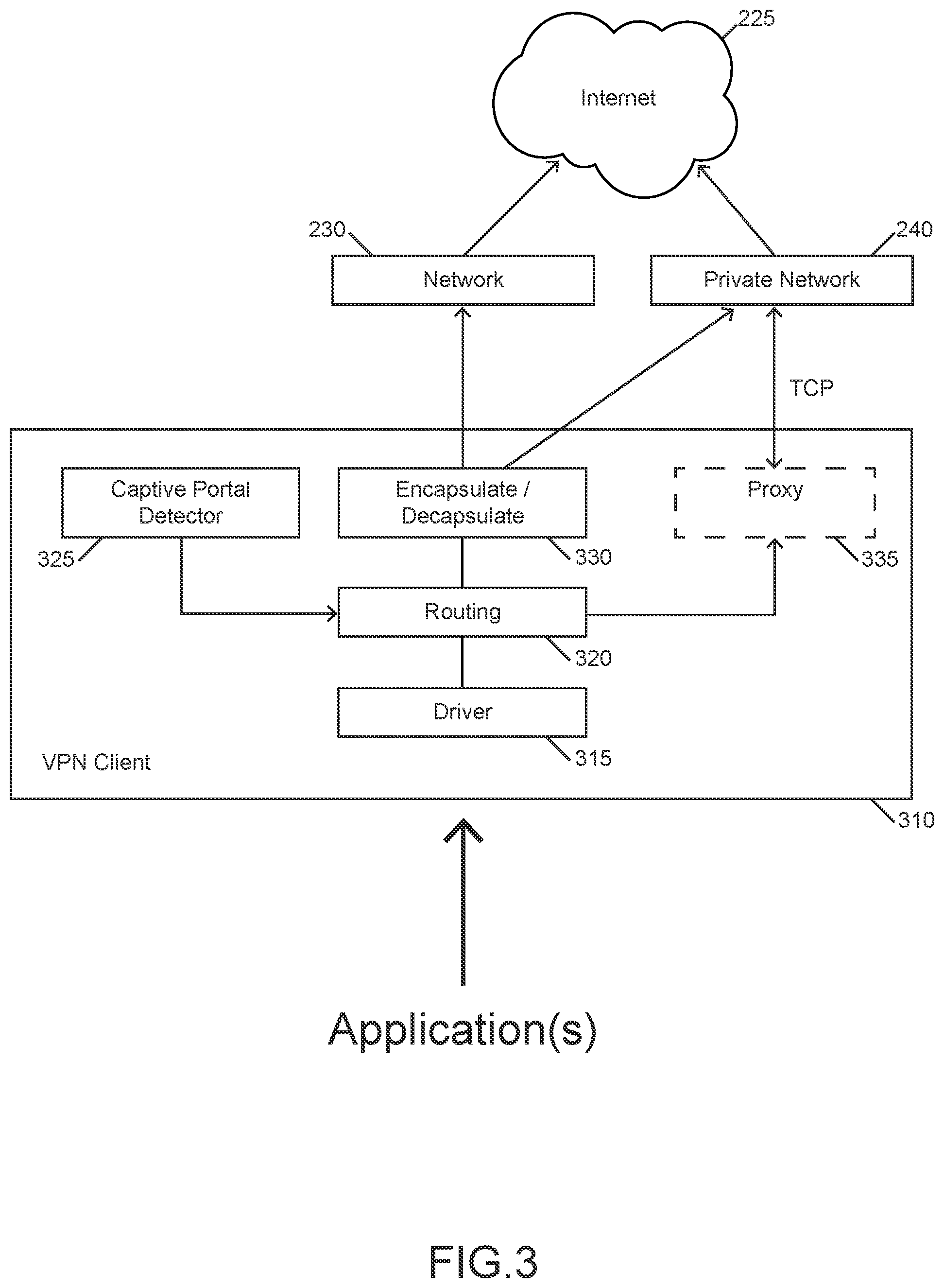 Patent US12328300 Figure 3 – Connection management over restricted network