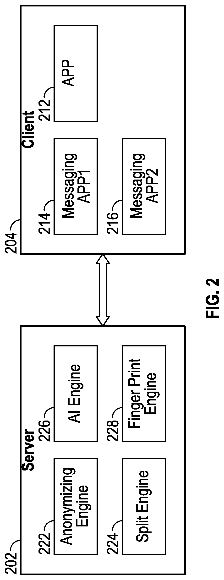Patent US12328310 Figure 2 – Computer-based systems involving enhanced one-time passcode (OTP) messaging and methods of use thereof