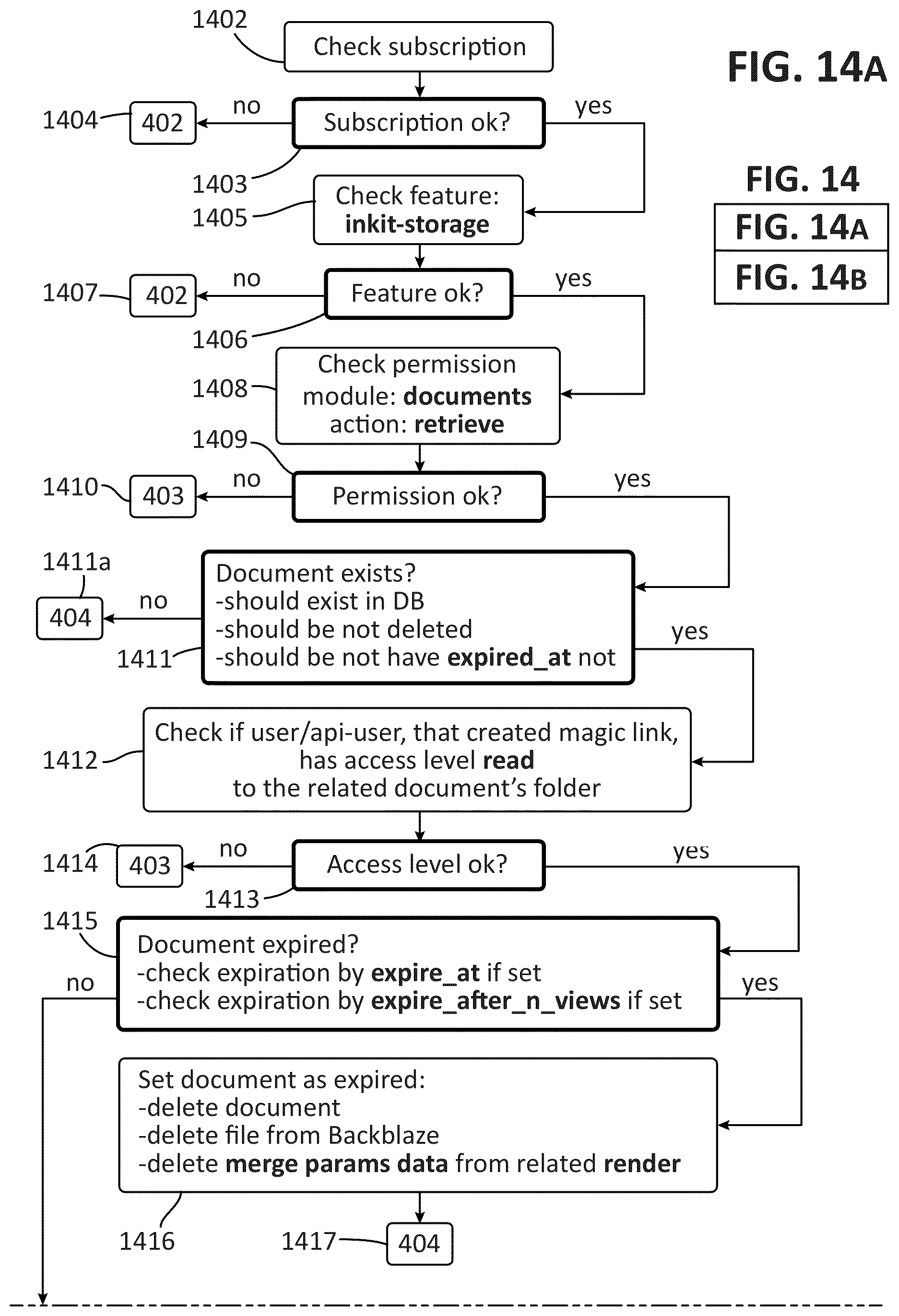 Patent US12328315 Figure 14 – Methods and systems for user authentication and file access control