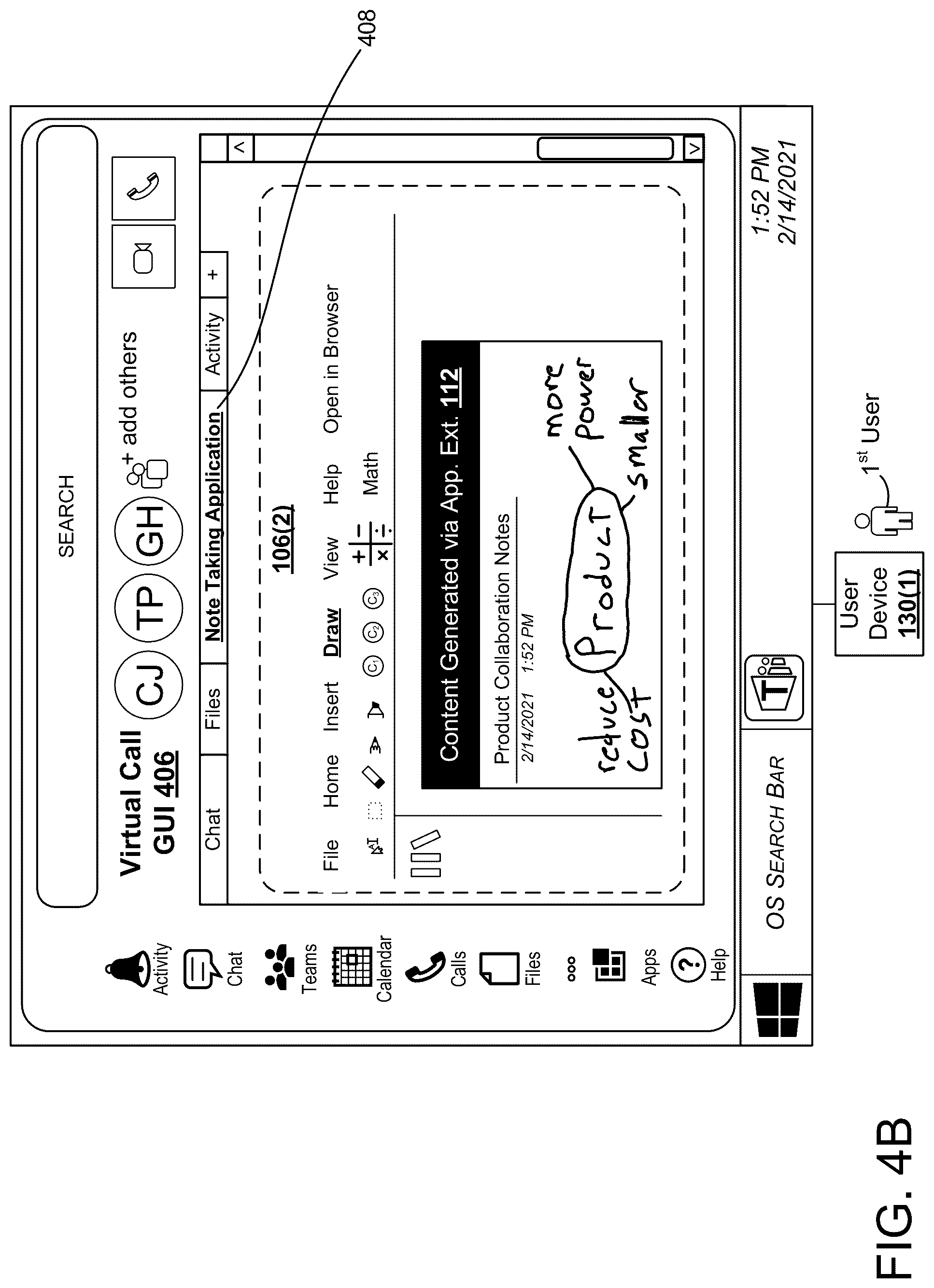 Patent US12328348 Figure 5 – Updating user-specific application instances based on collaborative object activity