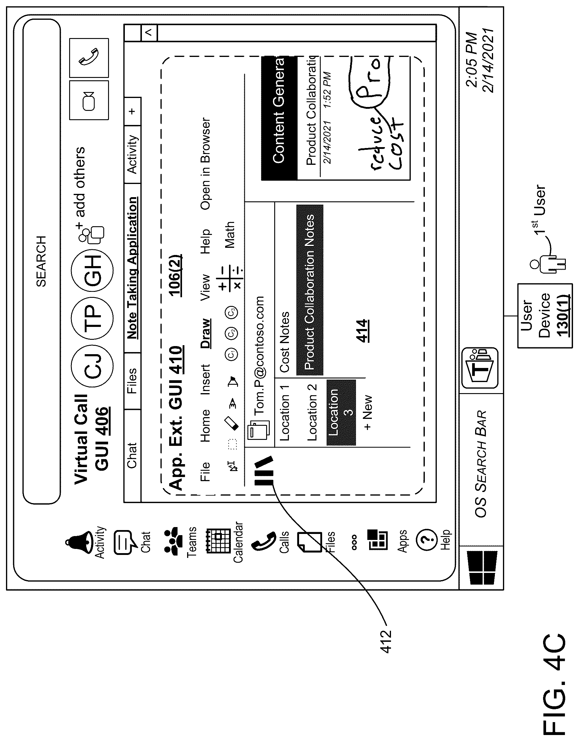Patent US12328348 Figure 6 – Updating user-specific application instances based on collaborative object activity