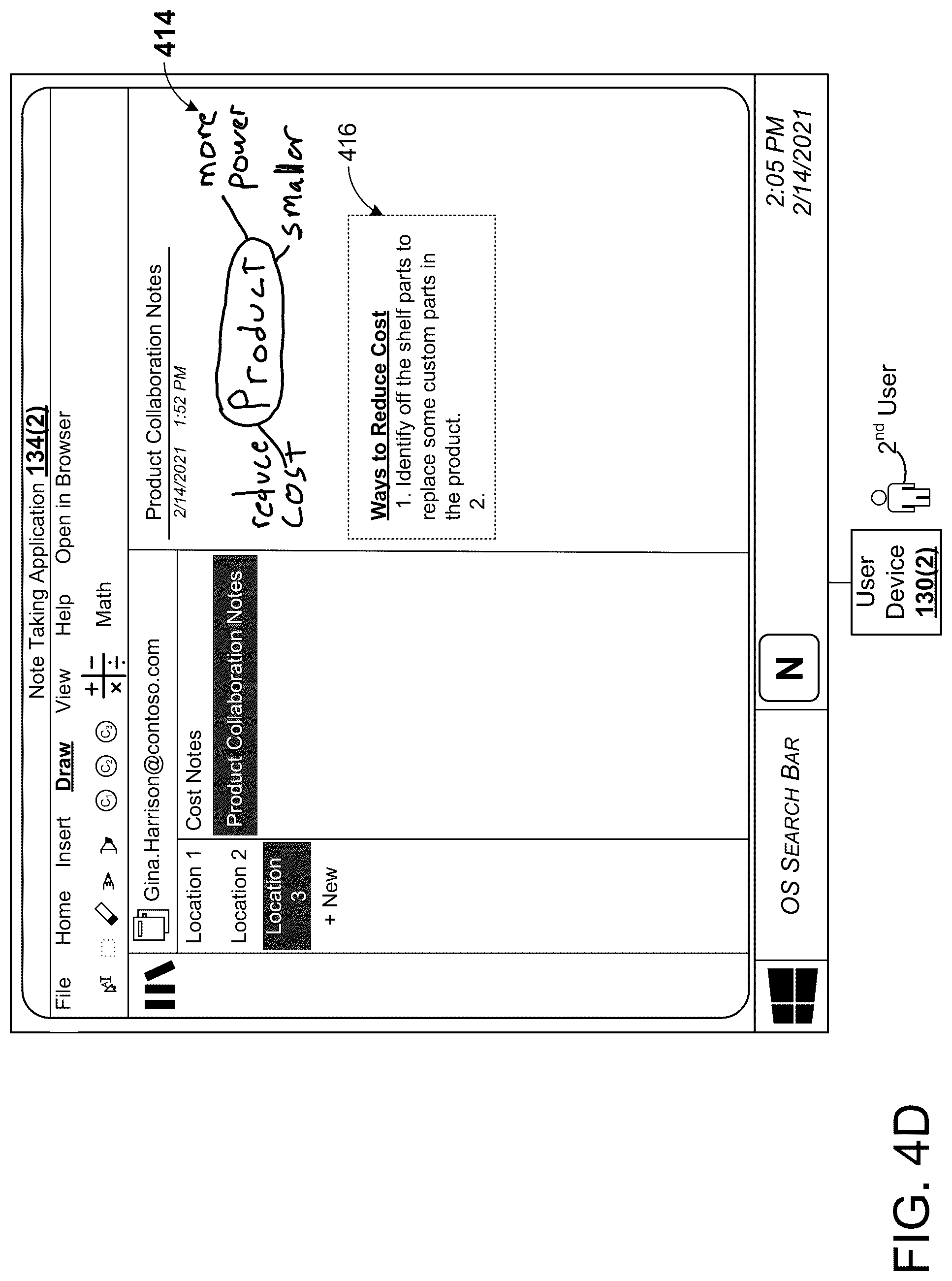 Patent US12328348 Figure 7 – Updating user-specific application instances based on collaborative object activity