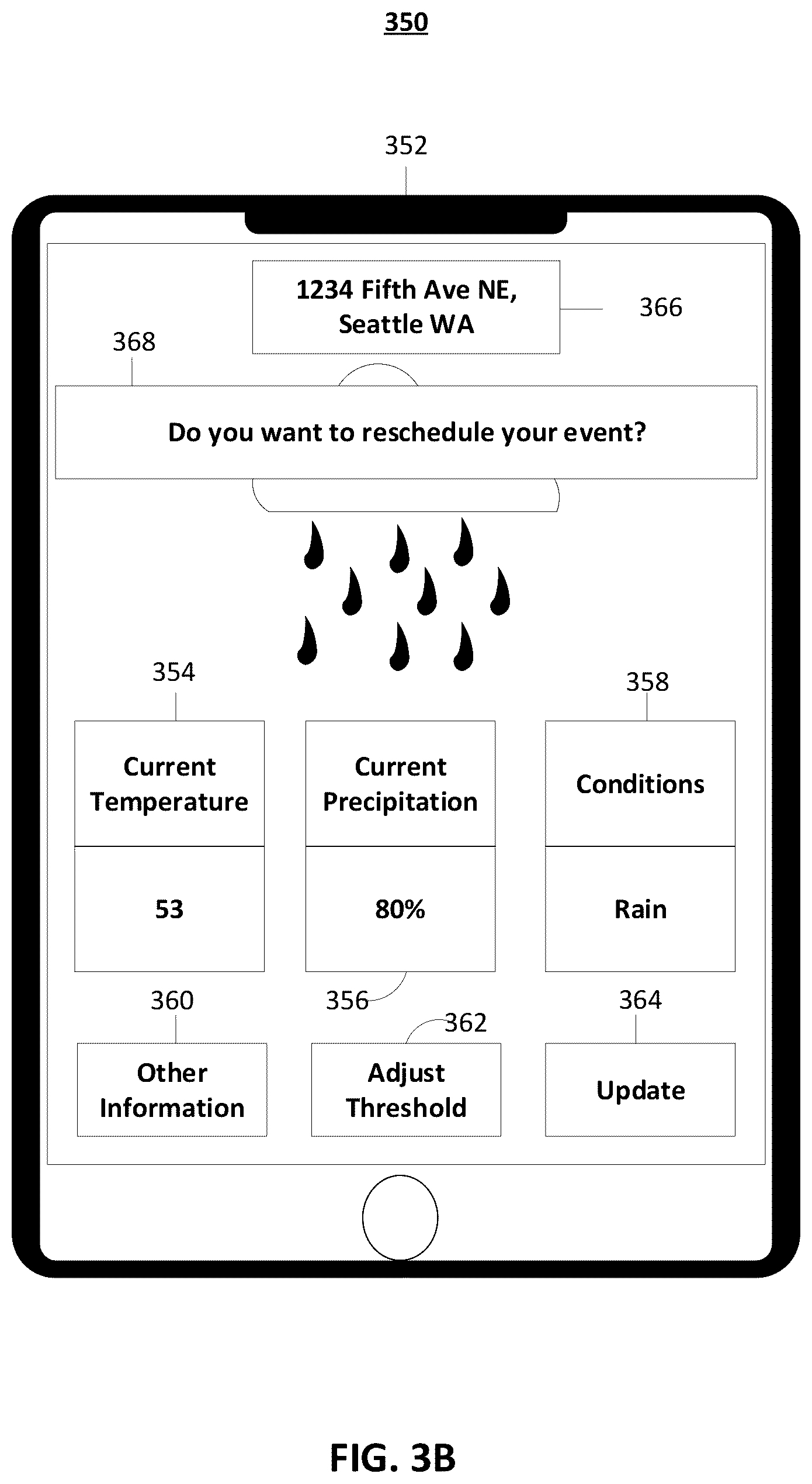 Patent US12328371 Figure 4 – Localized weather application