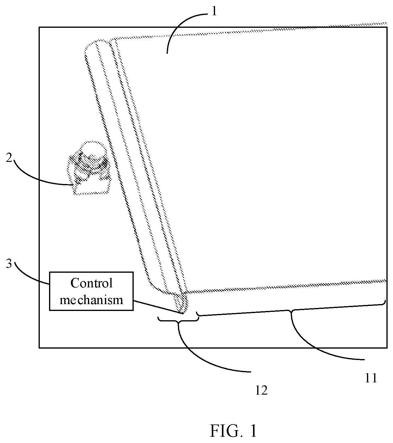 Patent US12328403 Figure 1 – Full-screen electronic device