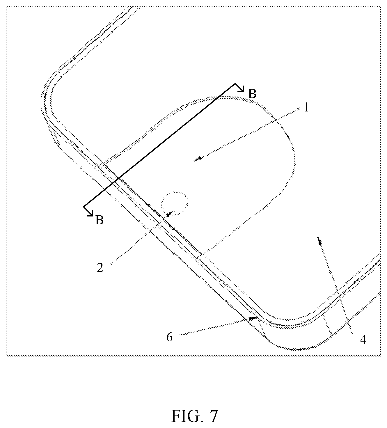 Patent US12328403 Figure 7 – Full-screen electronic device