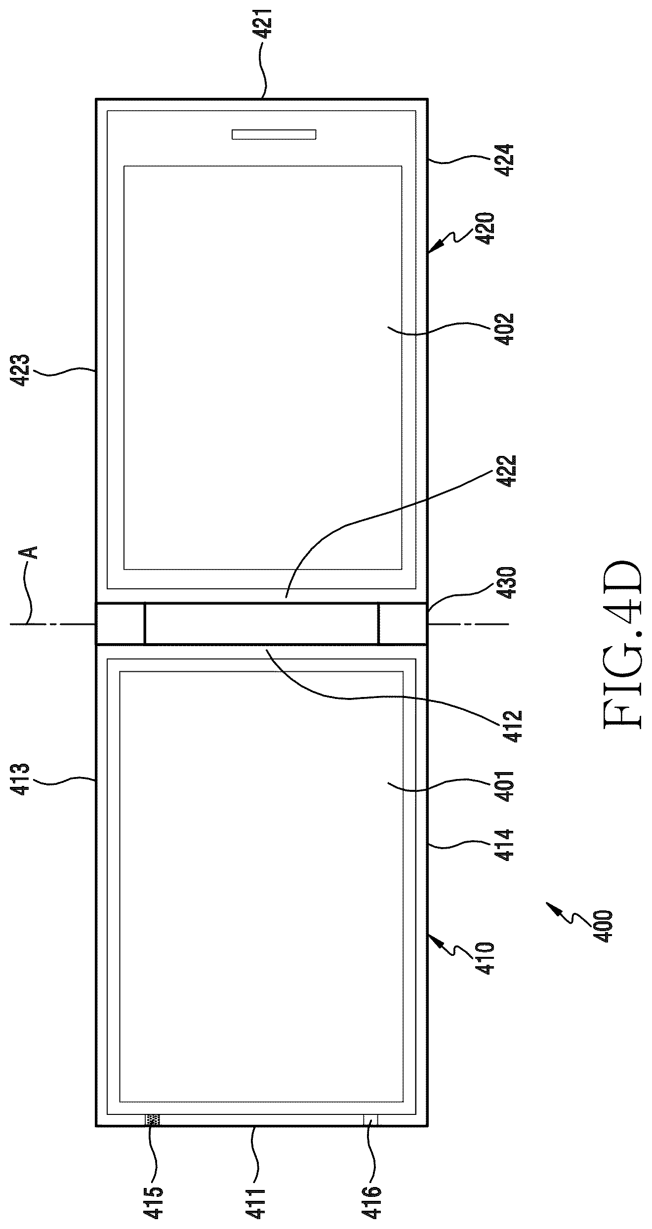 Patent US12328405 Figure 11 – Electronic device with metal frame antenna