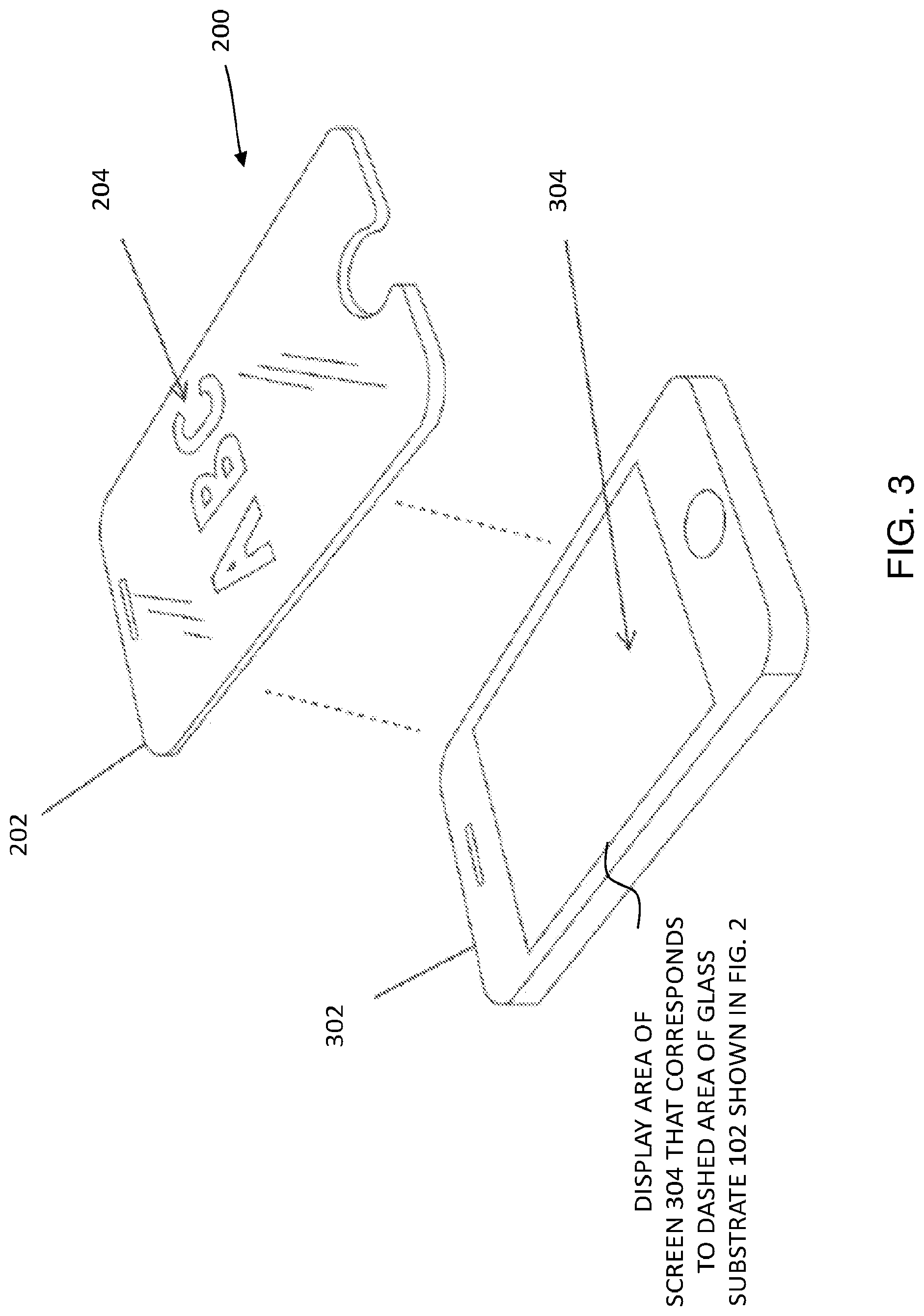 Patent US12328406 Figure 3 – Privacy screen protector having an image and a method of making thereof