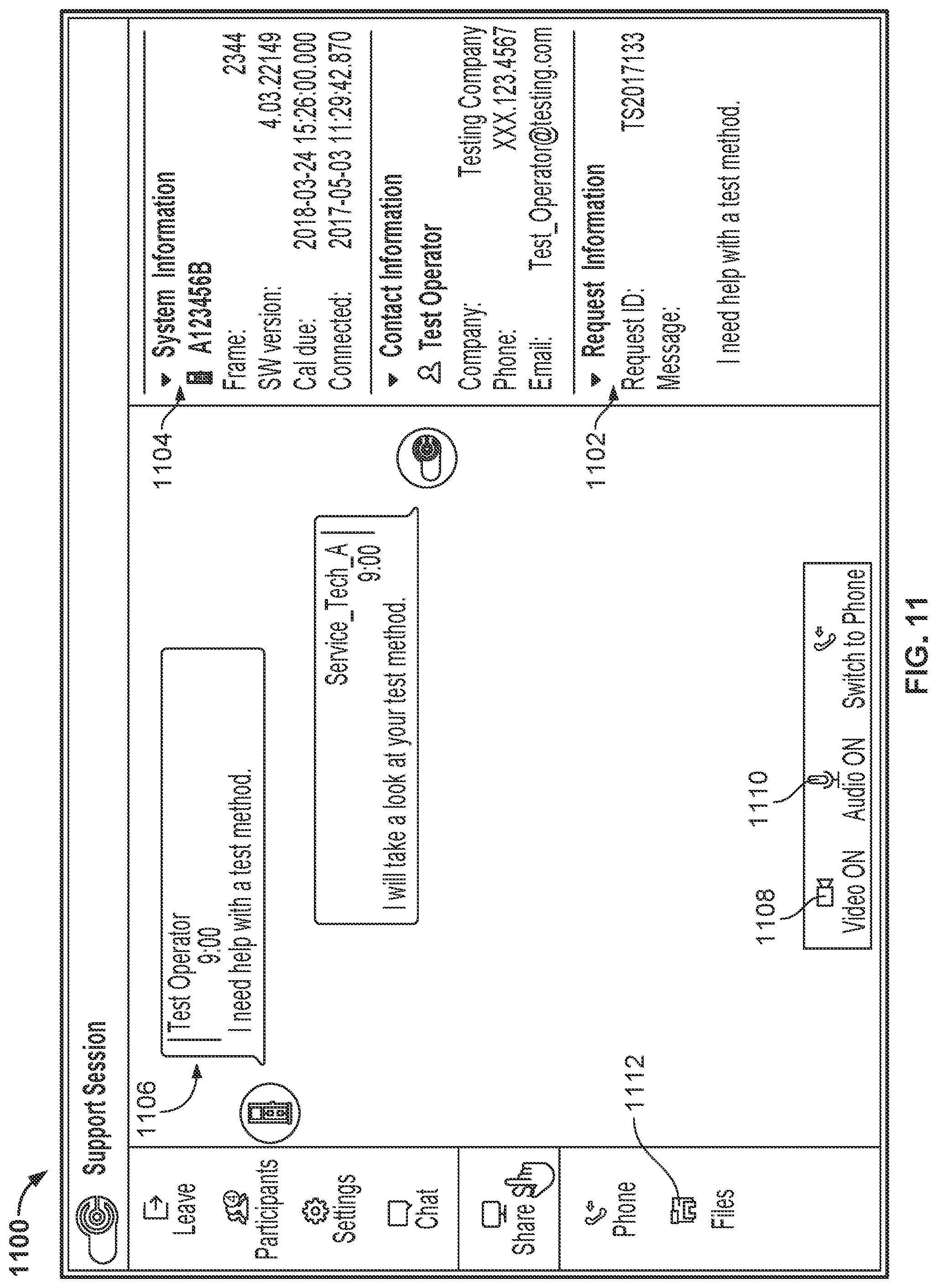 Patent US12328413 Figure 11 – Systems and methods to provide remote support services to a testing device