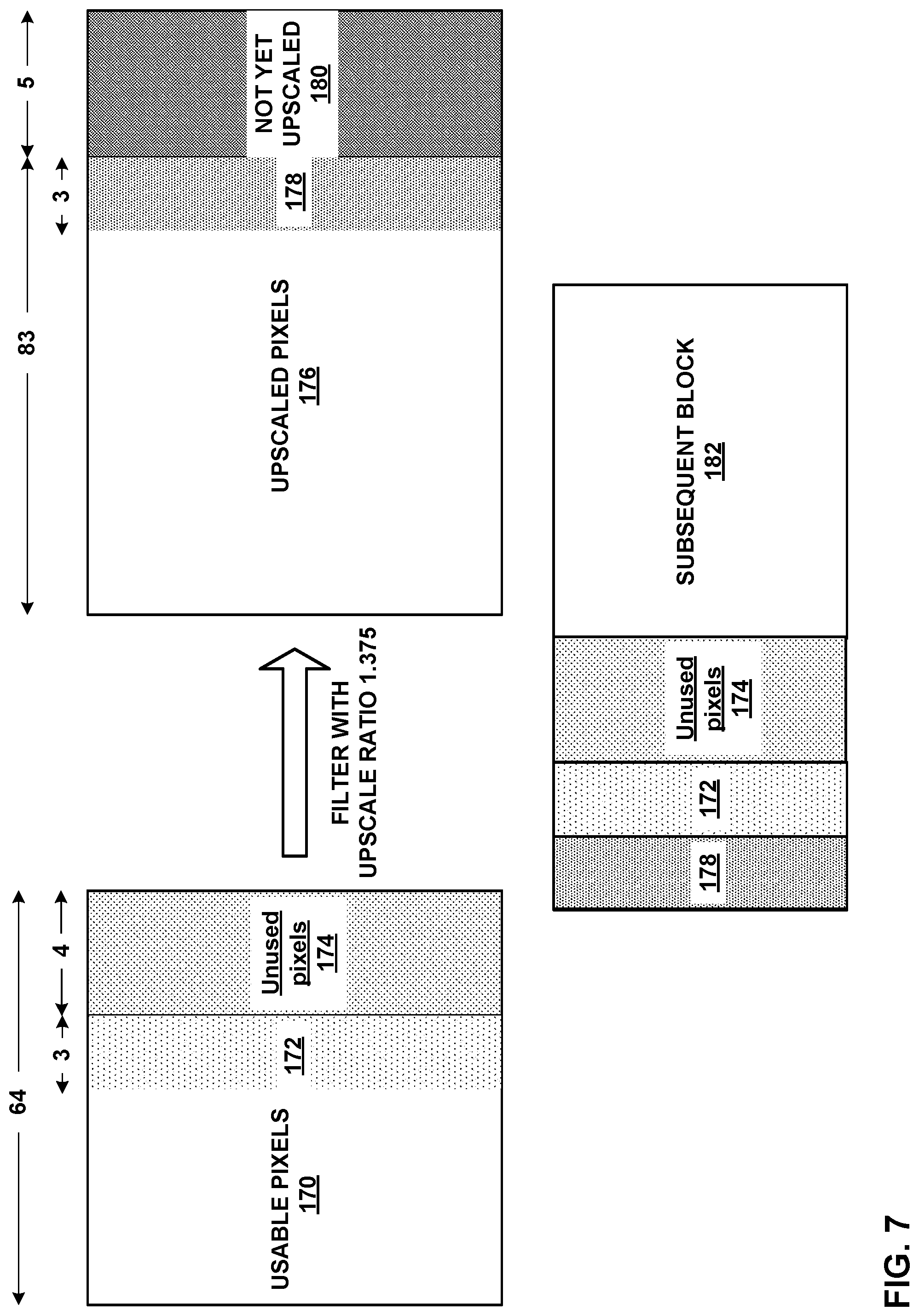 Patent US12328428 Figure 7 – Upscale filtering of video data