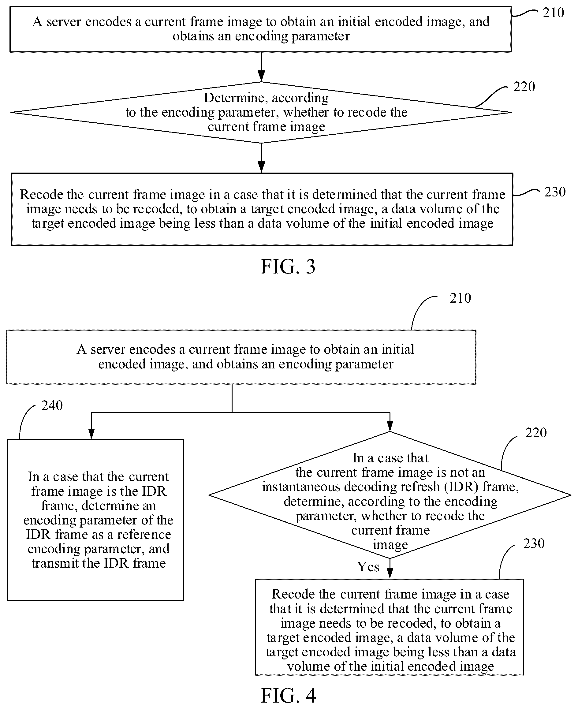 Patent US12328439 Figure 2 – Image processing method and apparatus, computer device, storage medium and program product for recoding current frame based on scene switching determination