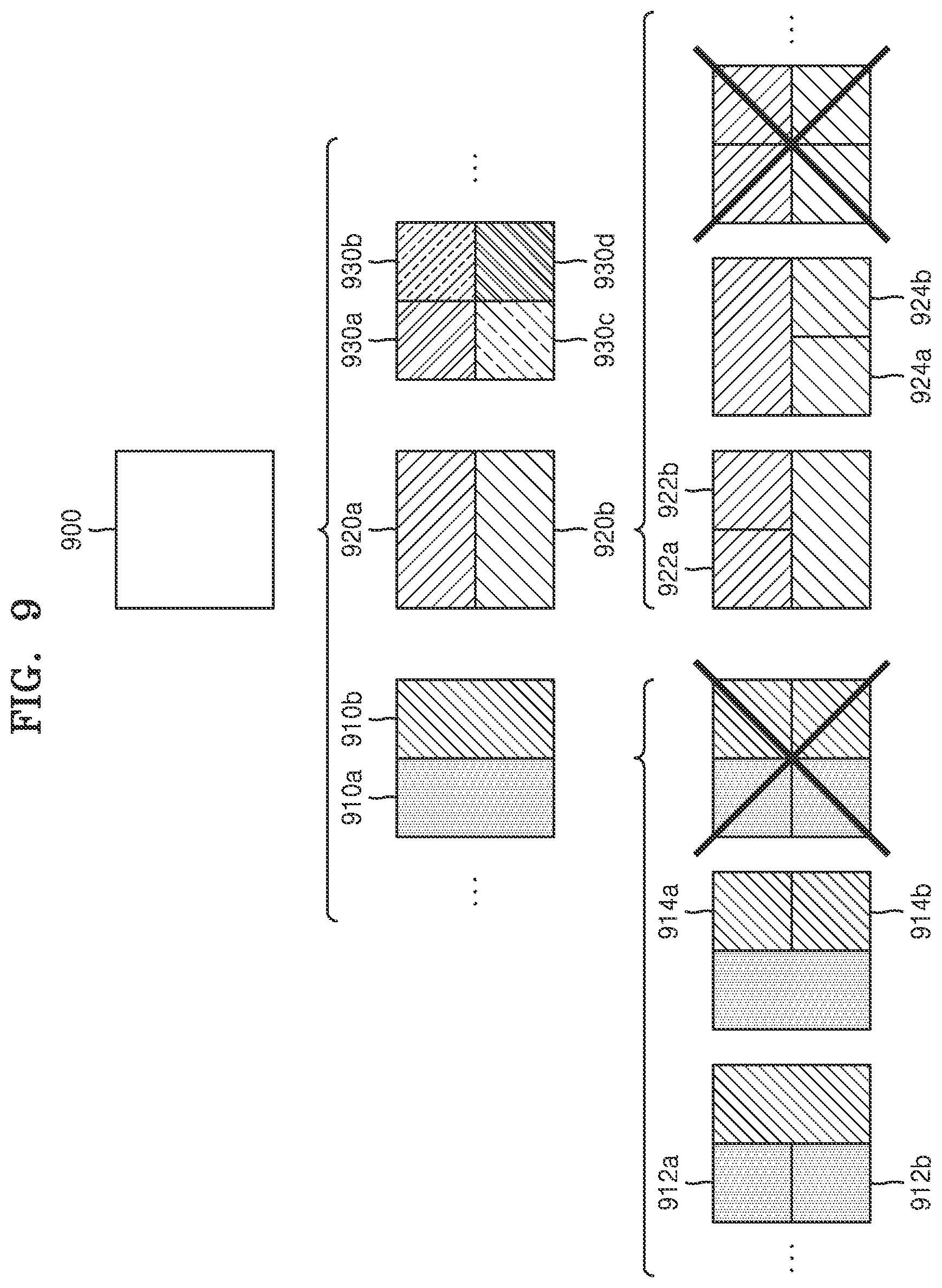 Patent US12328443 Figure 9 – Encoding and decoding method and device for determining a decoding order between a left and a right lower blocks
