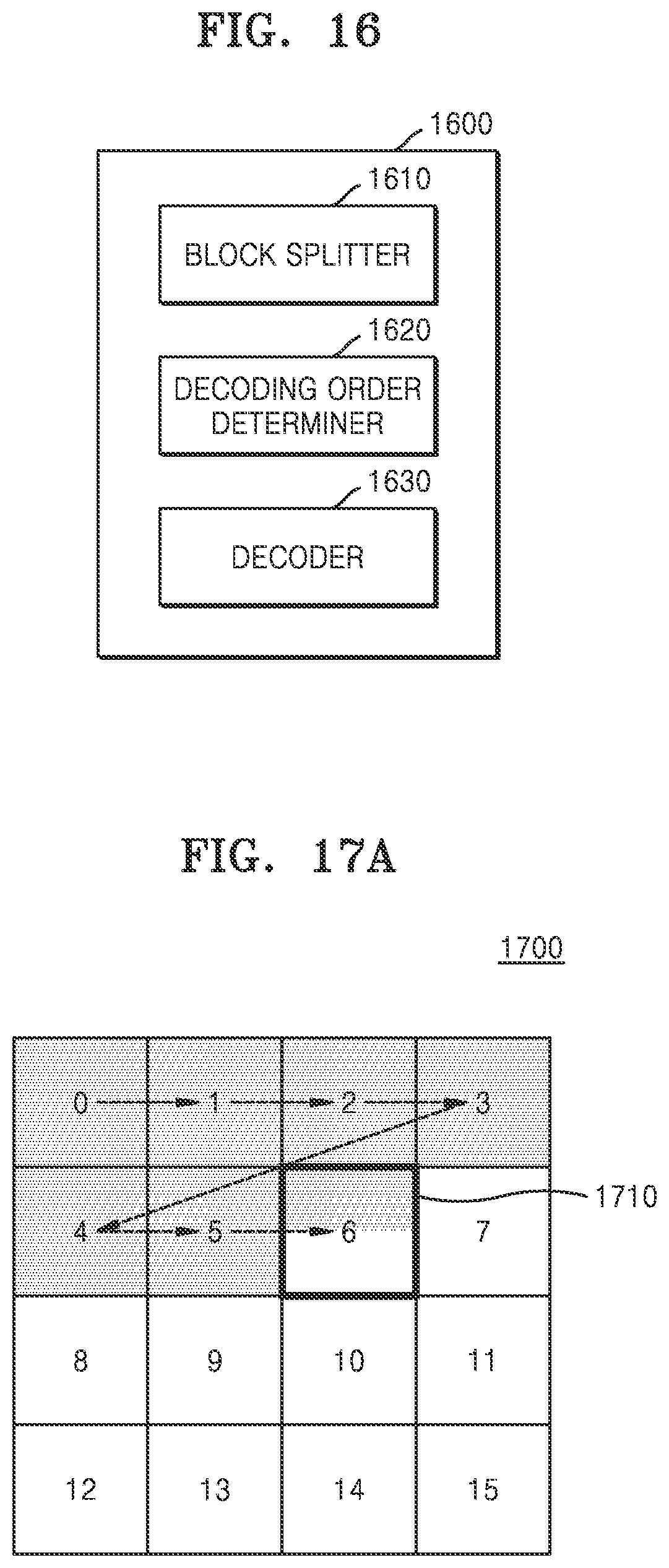 Patent US12328443 Figure 16 – Encoding and decoding method and device for determining a decoding order between a left and a right lower blocks