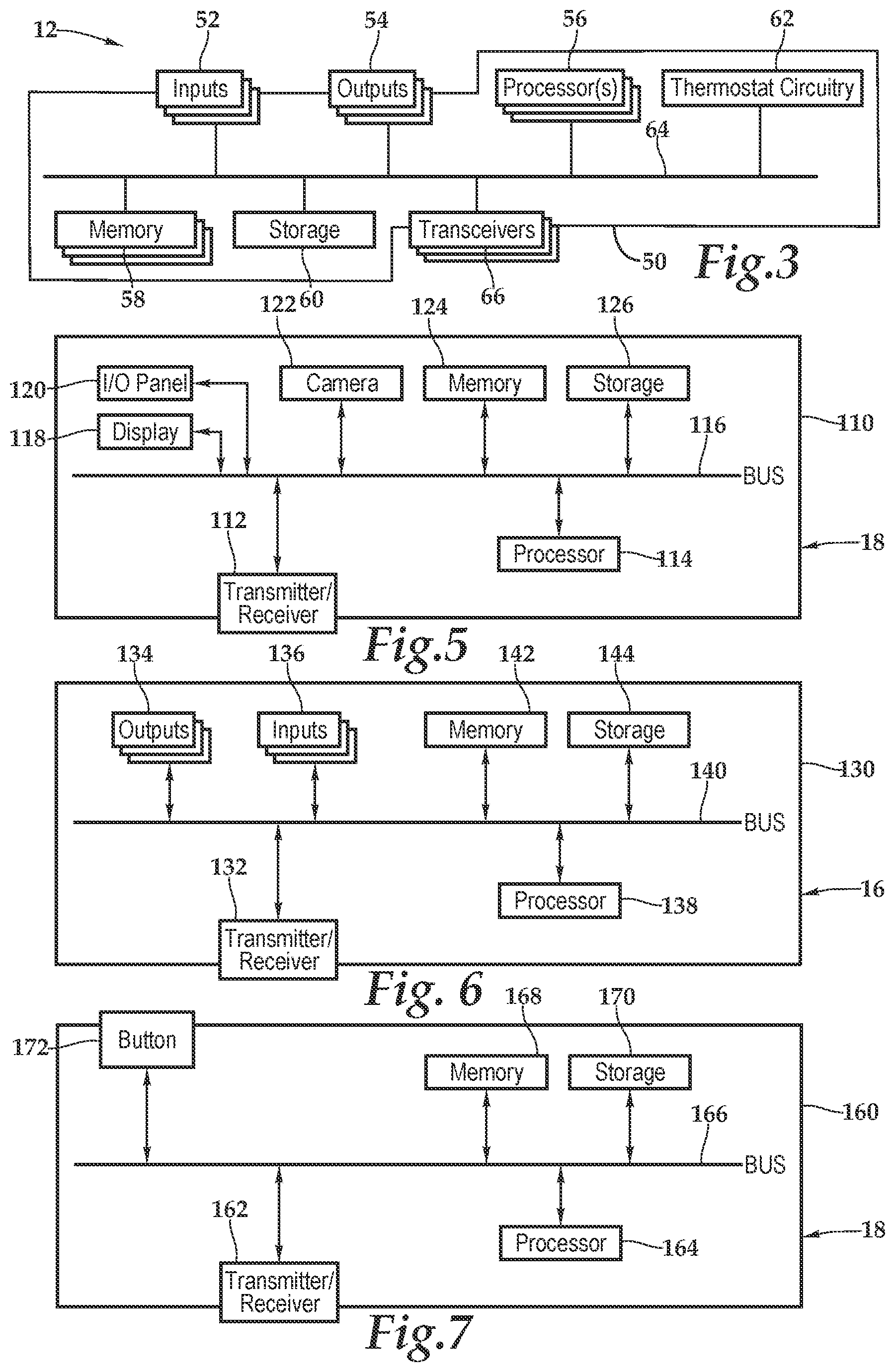 Patent US12328454 Figure 3 – Thermostat, system and method for providing awareness in a hospitality environment