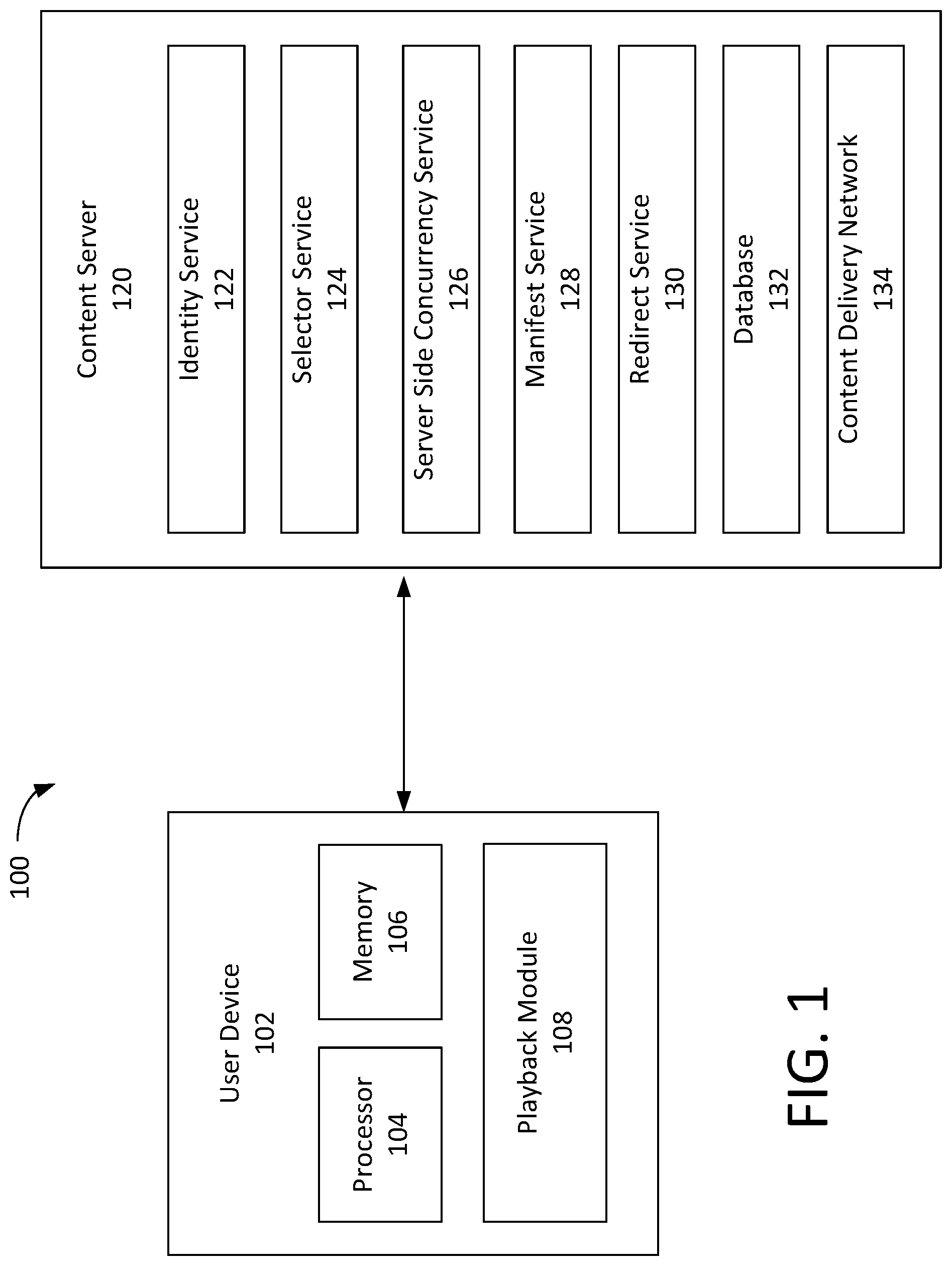 Patent US12328464 Figure 1 – Managing concurrent content playback
