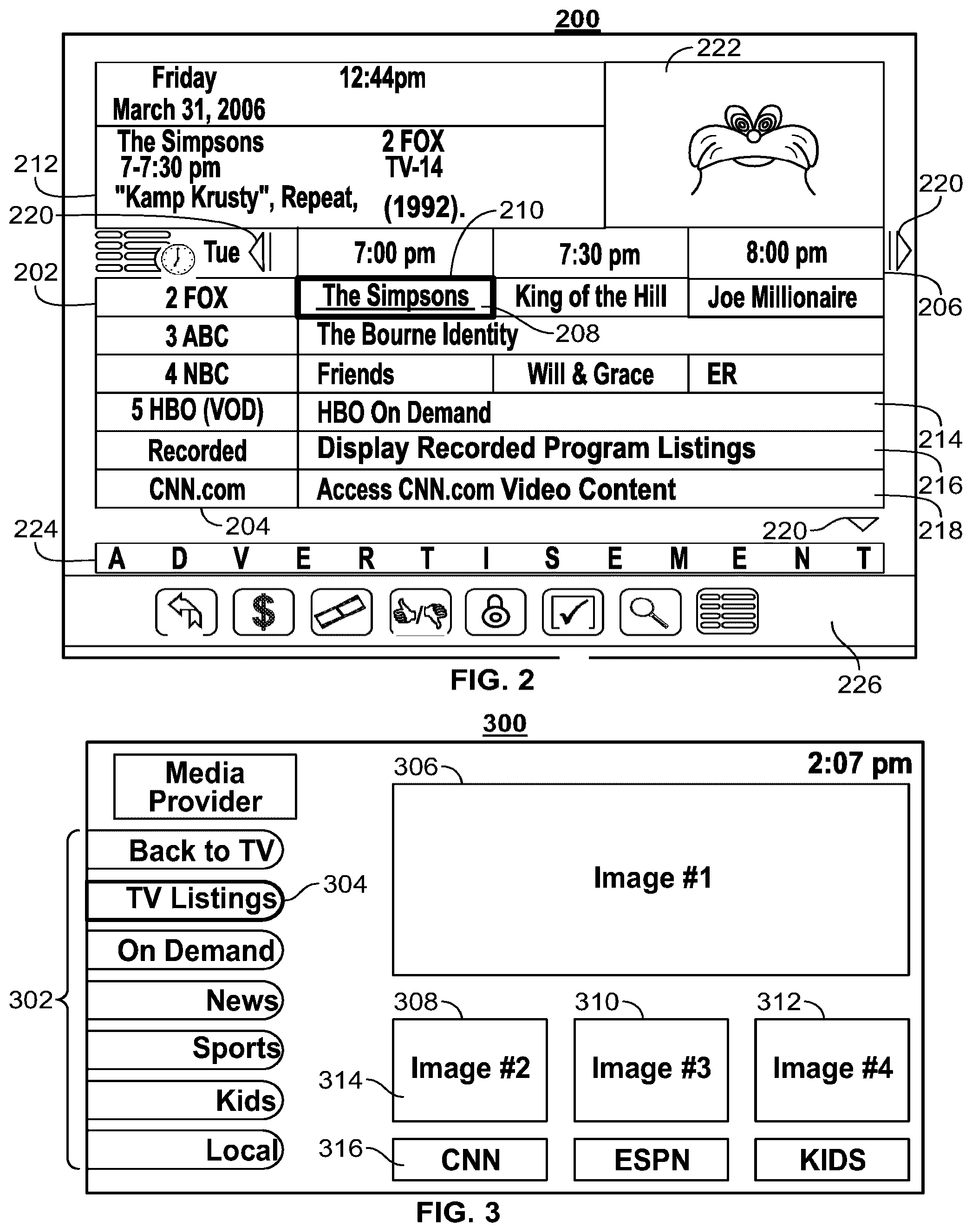 Patent US12328477 Figure 2 – Systems and methods to provide media asset recommendations based on positioning of internet connected objects on an network-connected surface