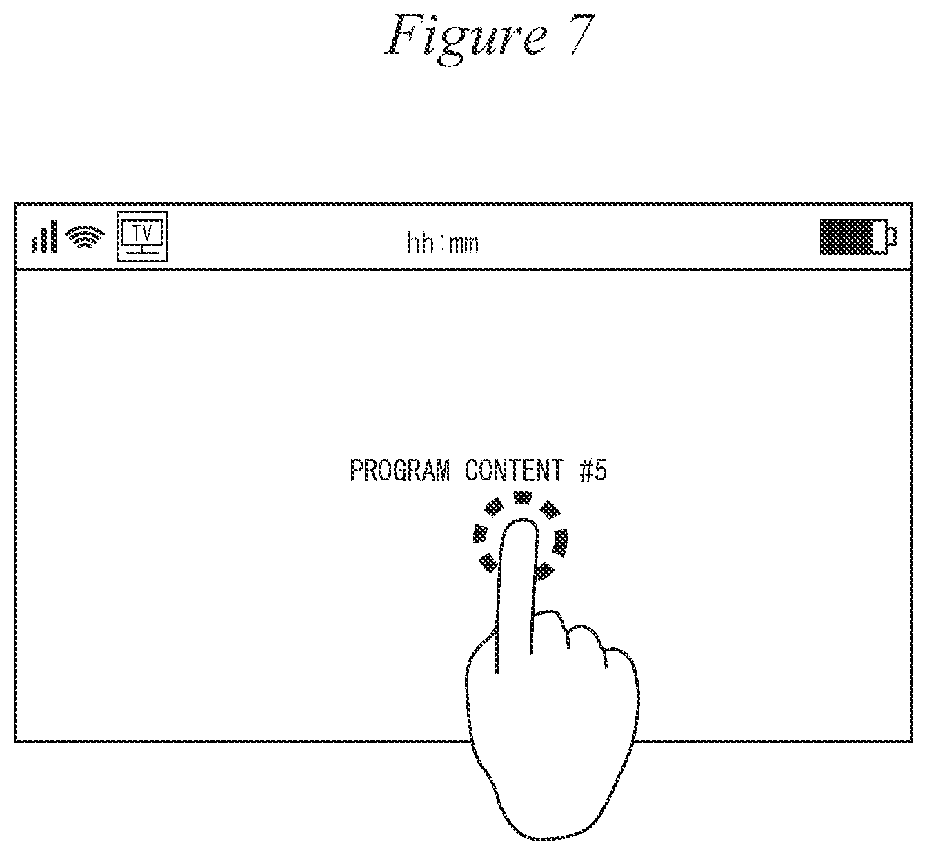 Patent US12328481 Figure 7 – Information communication terminal device and method for controlling display in said device