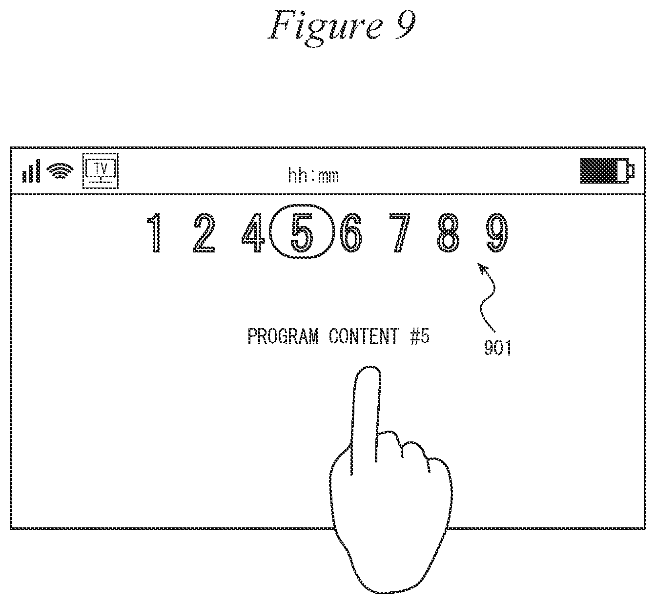 Patent US12328481 Figure 9 – Information communication terminal device and method for controlling display in said device