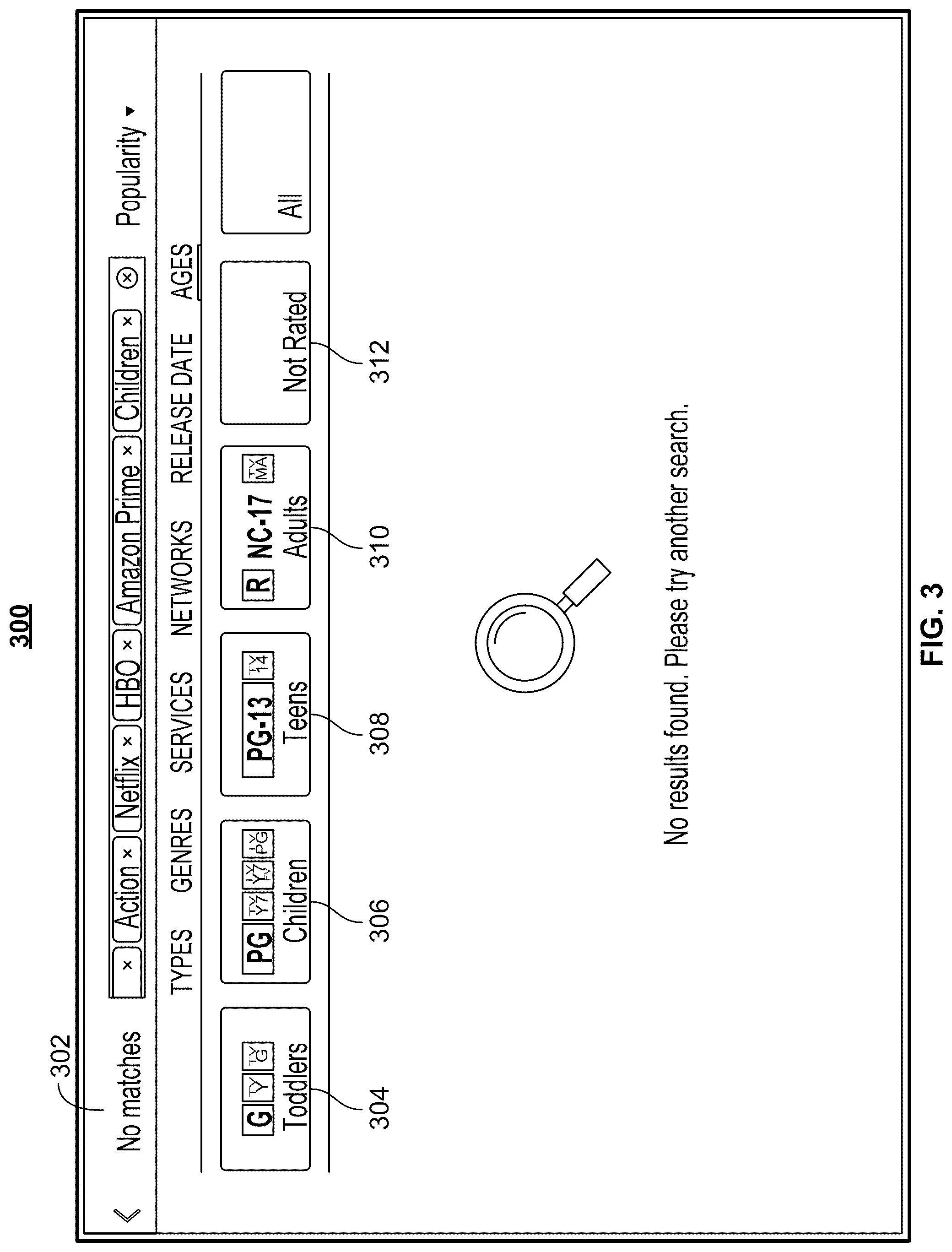 Patent US12328482 Figure 3 – Methods and systems for filtering media content