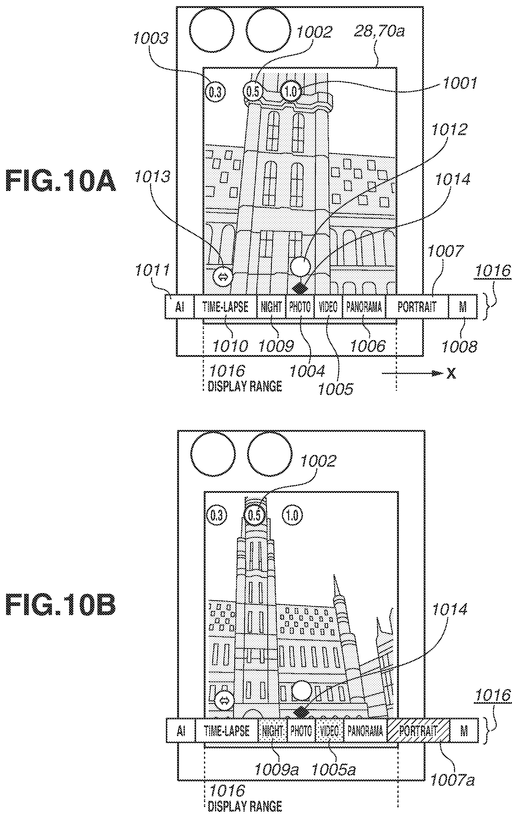 Patent US12328490 Figure 14 – Electronic device with zoom control