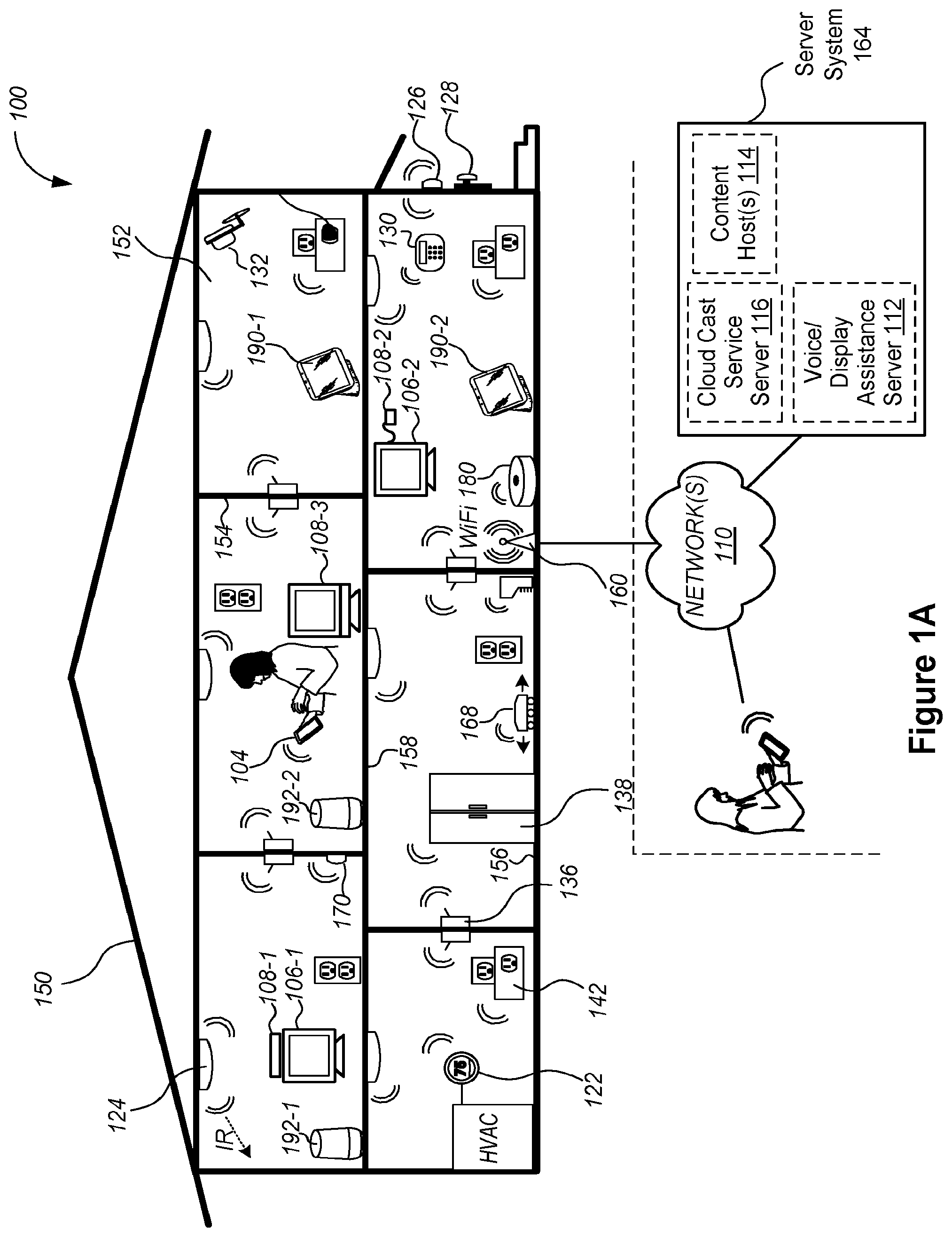 Patent US12328495 — Display assistant device having a monitoring mode and an assistant mode — Figure 1